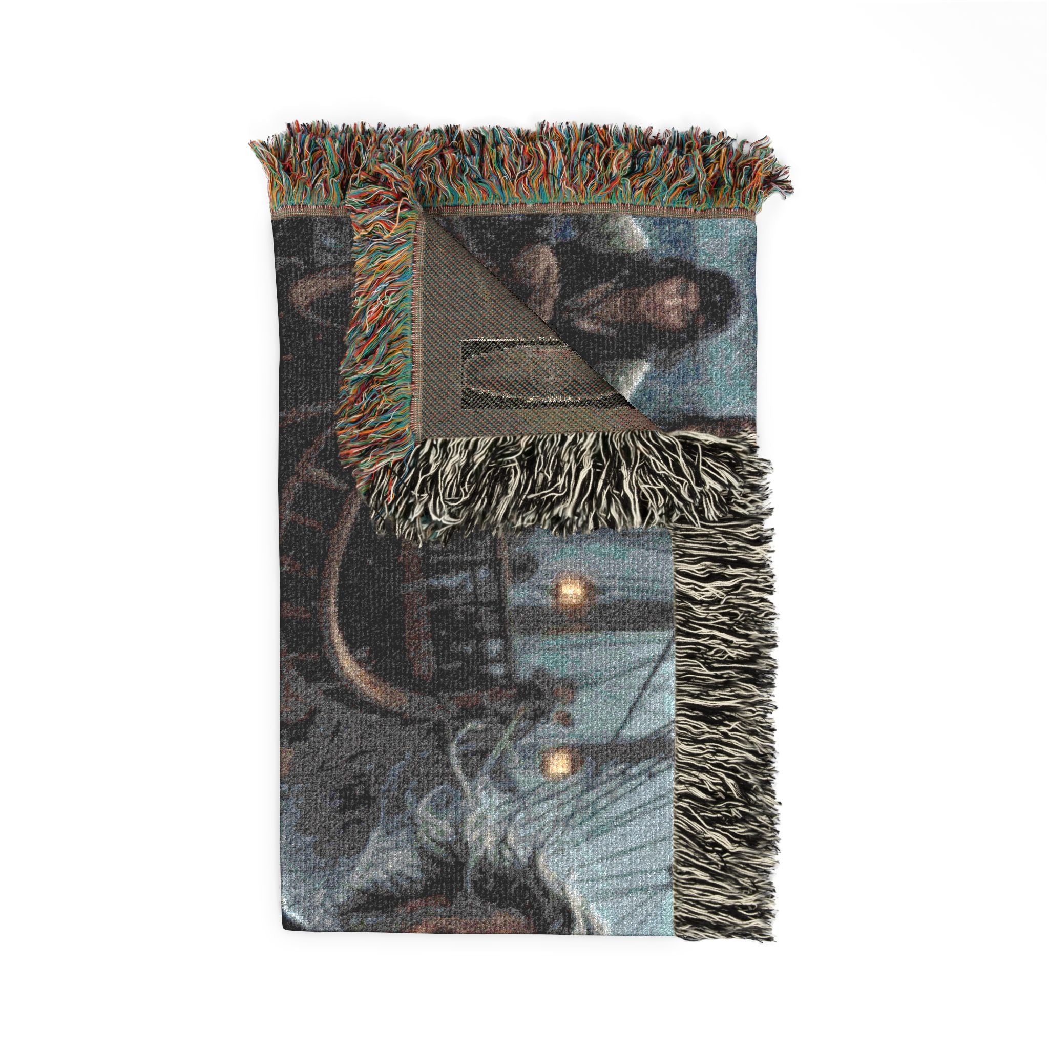 Pirate Captain Woven Blanket — Nautical Storm Ship Crew Throw