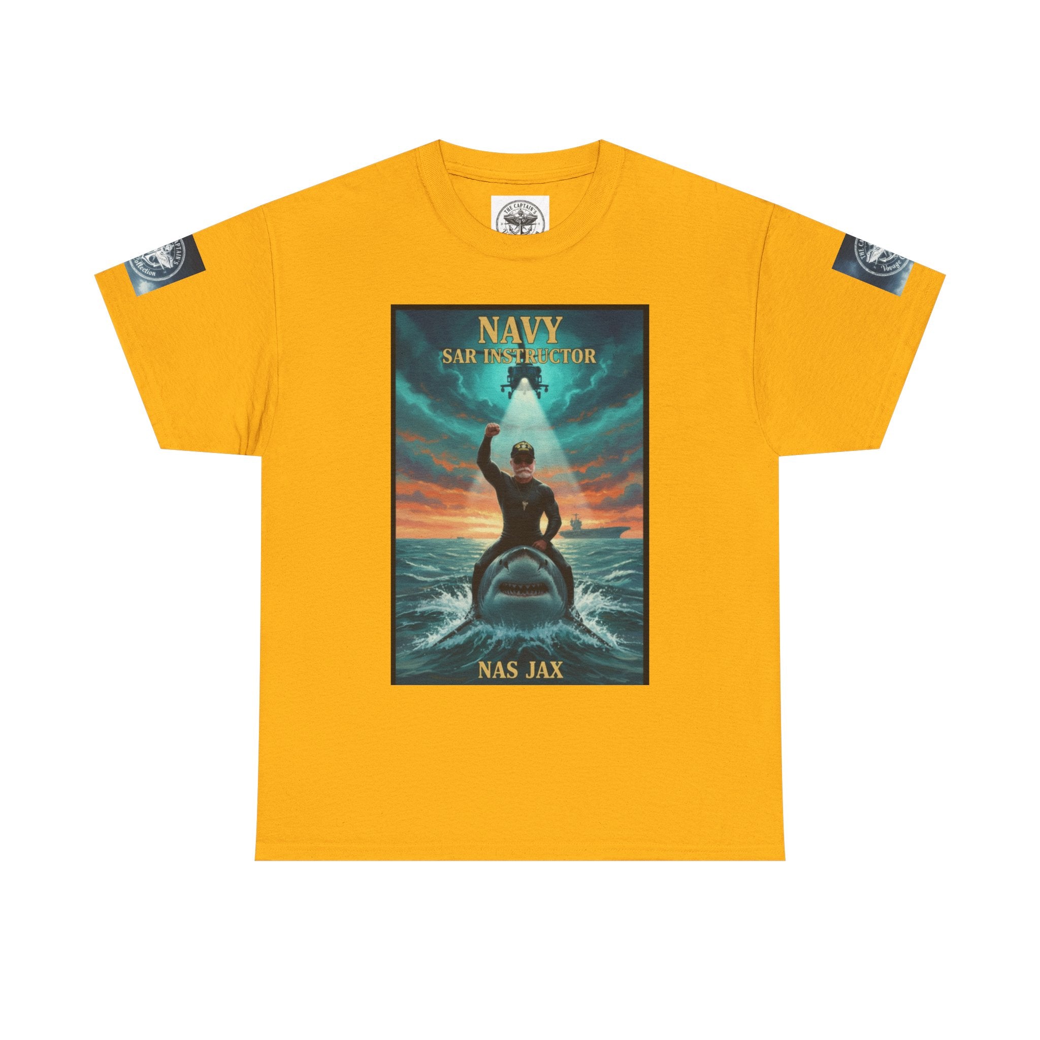 Navy Search & Rescue Graphic Tee — SAR Helicopter Rescue Scene