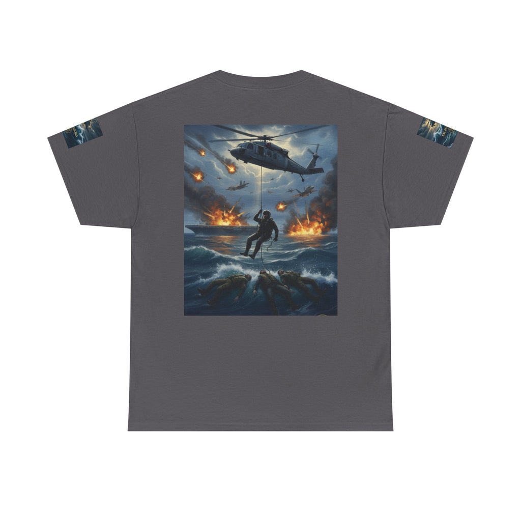 Rescue Mission Tee — Military Helicopter Search & Rescue Graphic T-Shirt