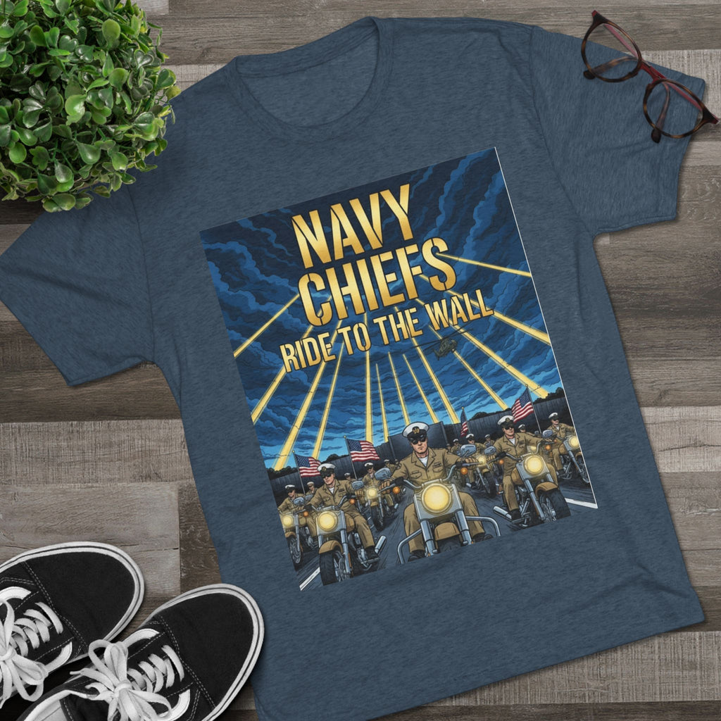 Navy Chiefs Ride to the Wall T-Shirt — "2nd Option... FAFO" Veteran Tribute Tee