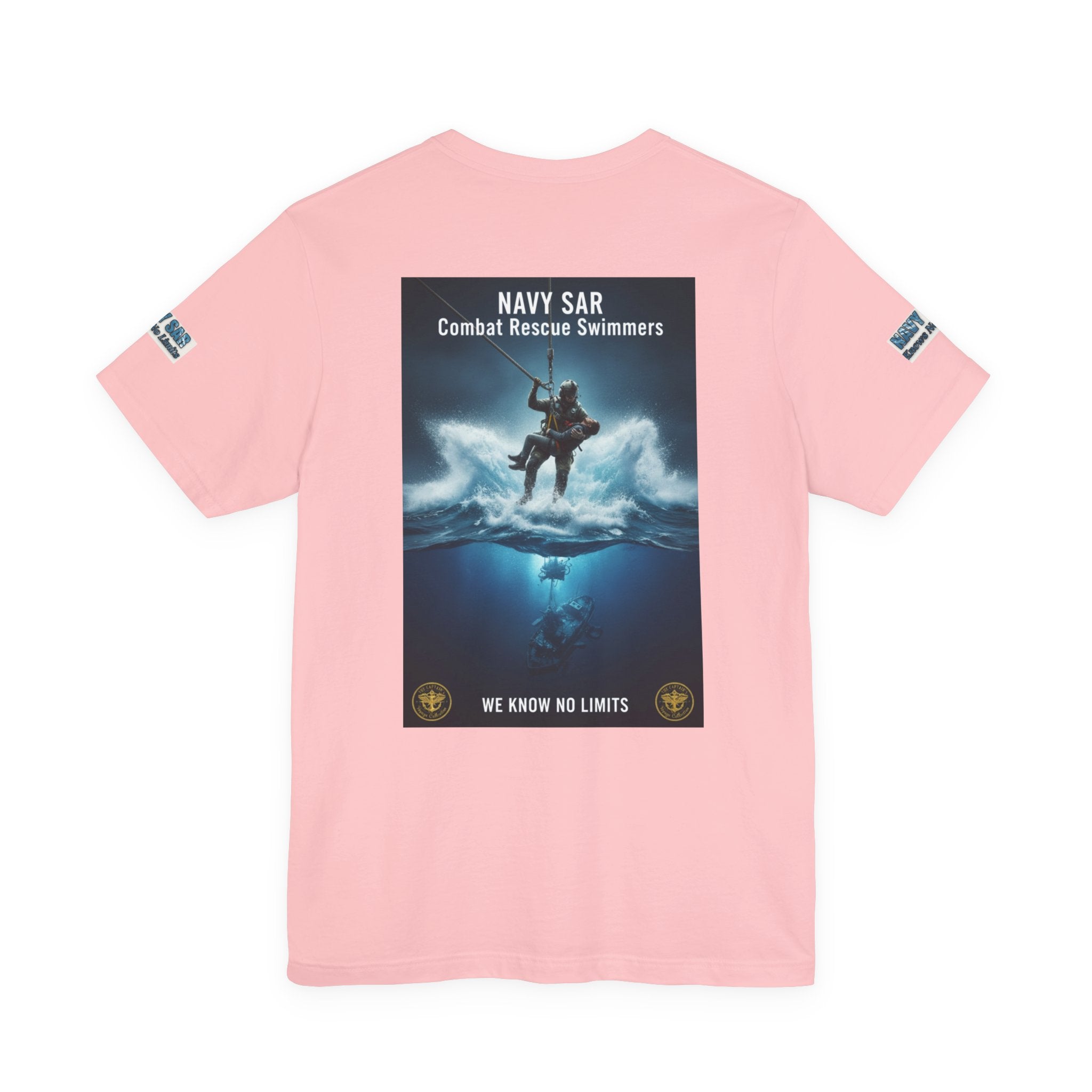 Navy SAR Combat Rescue Swimmers T-Shirt — "We Know No Limits"