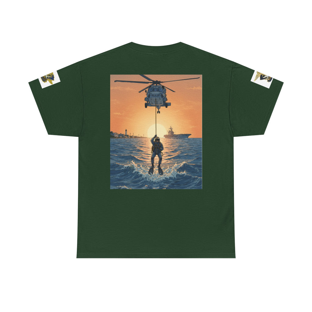 Military Rescue Riders Club T‑Shirt — SAR Chiefs Helicopter Tee