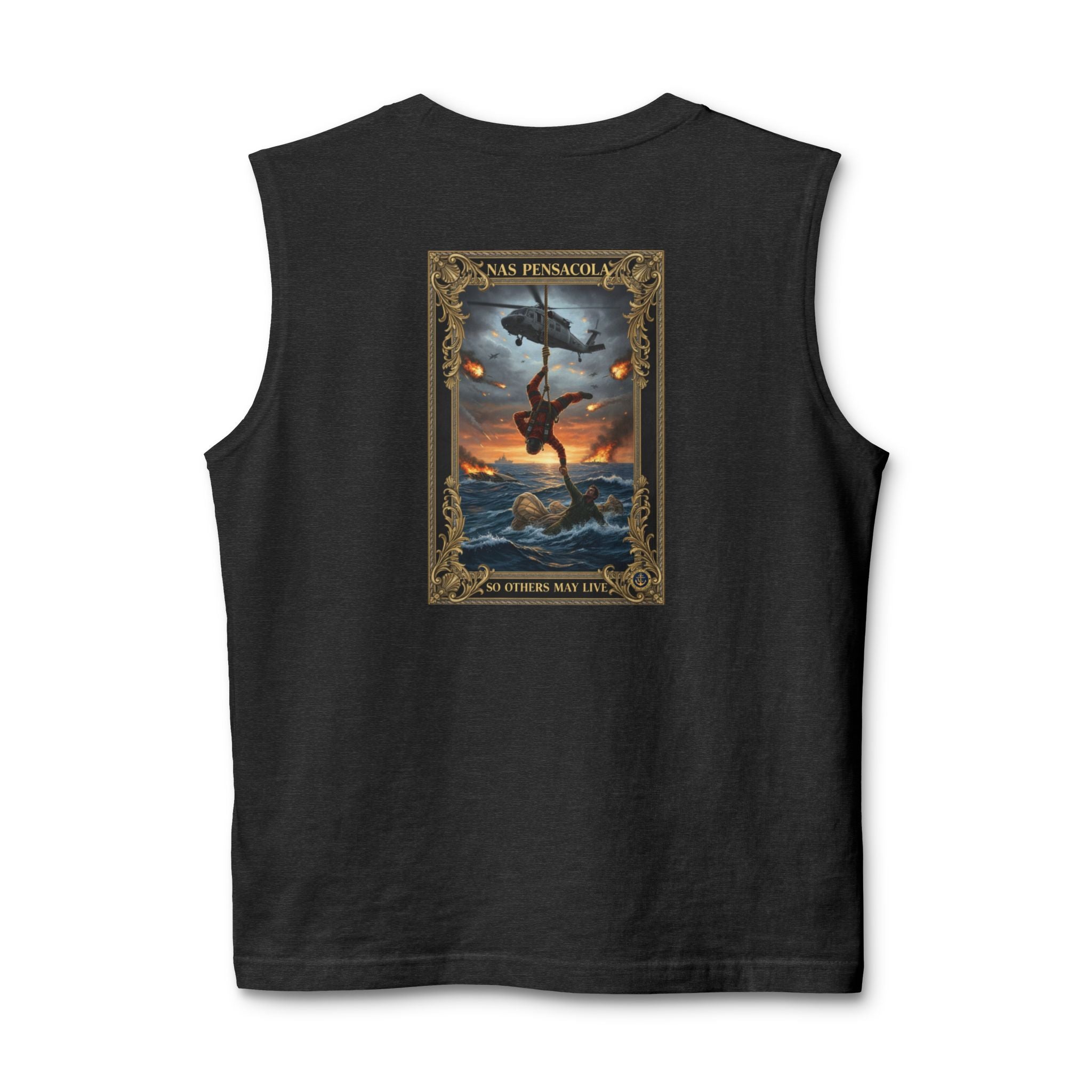 Military NAS Pensacola Tank Top — Navy Aviation Helicopter Design