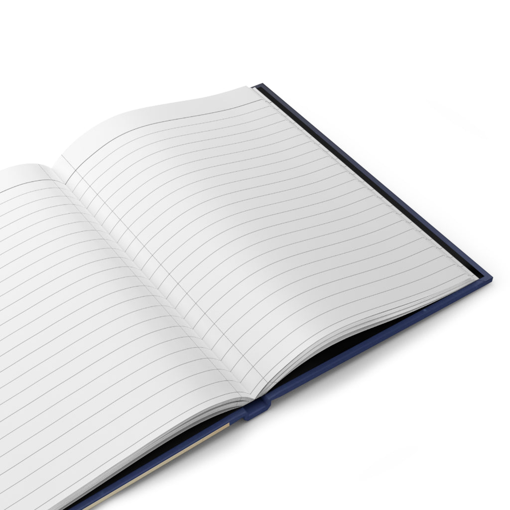 Motorcycle Maintenance Log Hardcover Journal — Journey Journal with Rider & Bike Illustration