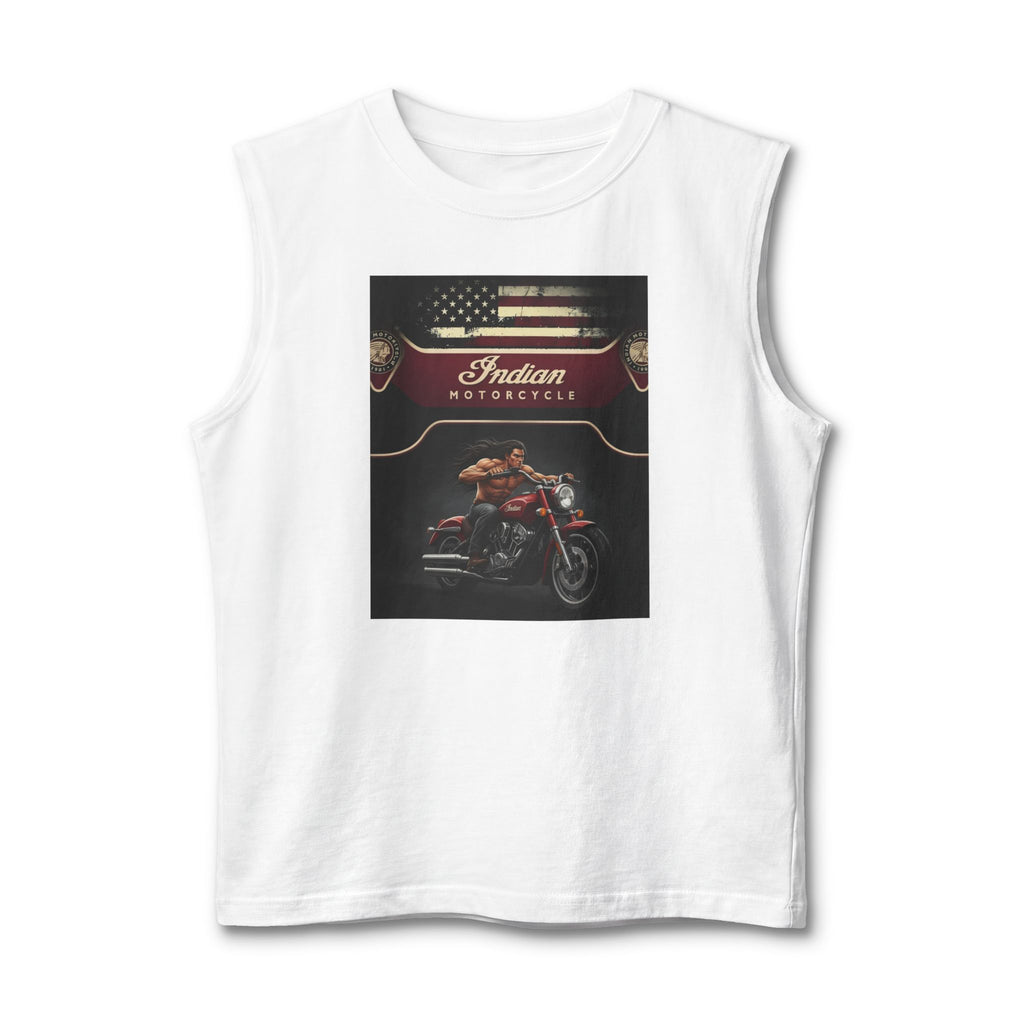 Indian Motorcycle Graphic Muscle Tank — Vintage Rider Tee