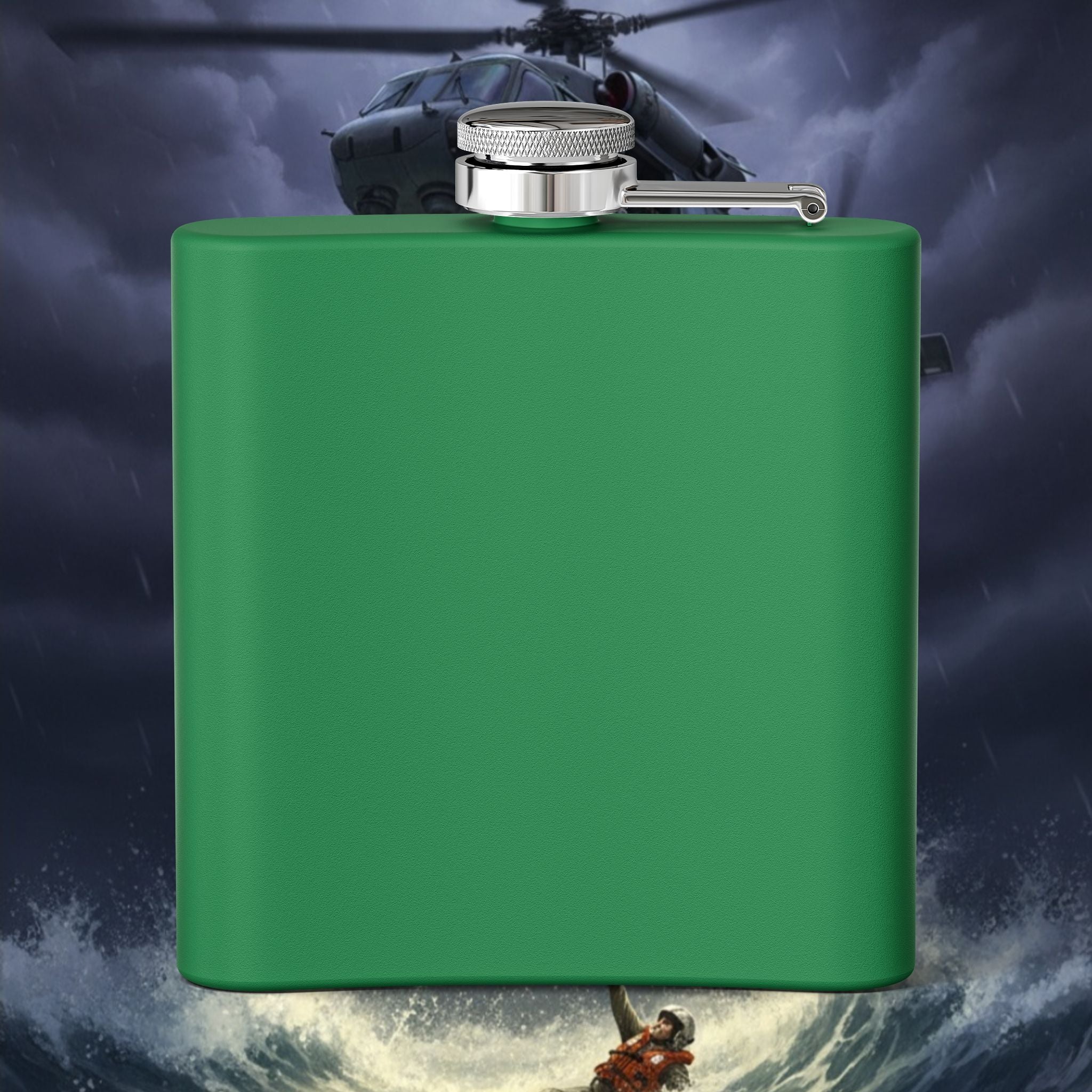 Navy SAR Combat Rescue Swimmers 6oz Stainless Steel Flask
