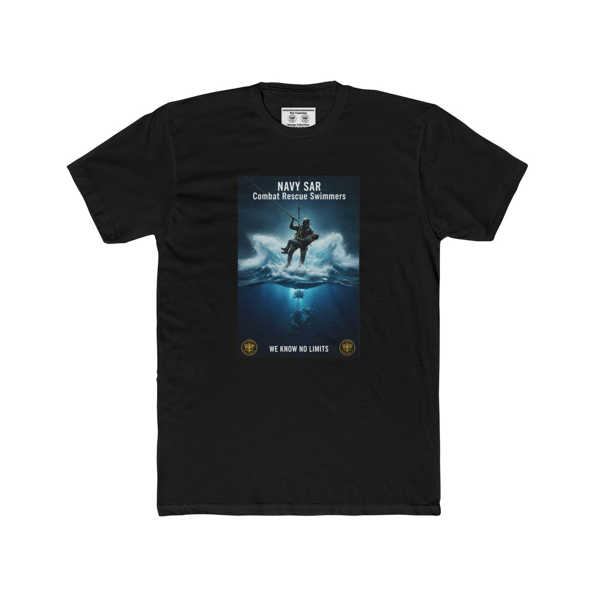 Navy SAR Combat Rescue Swimmers Graphic Tee — "We Know No Limits"
