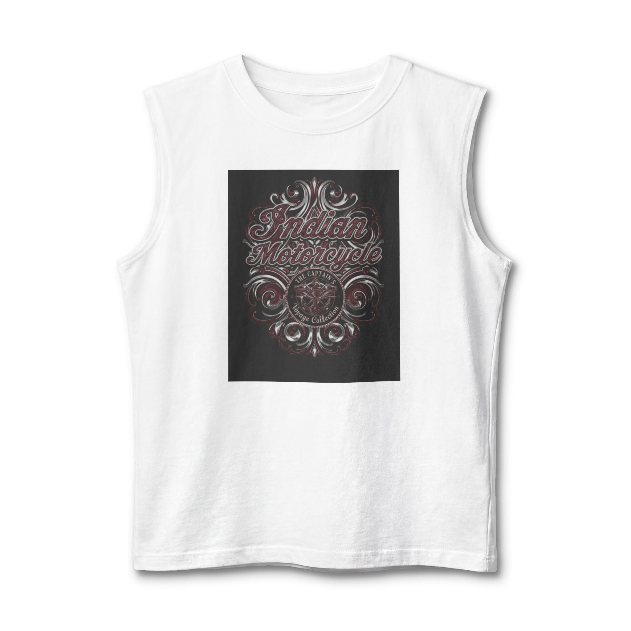 Indian Motorcycle Skull Muscle Tank — Vintage Biker Tank Top