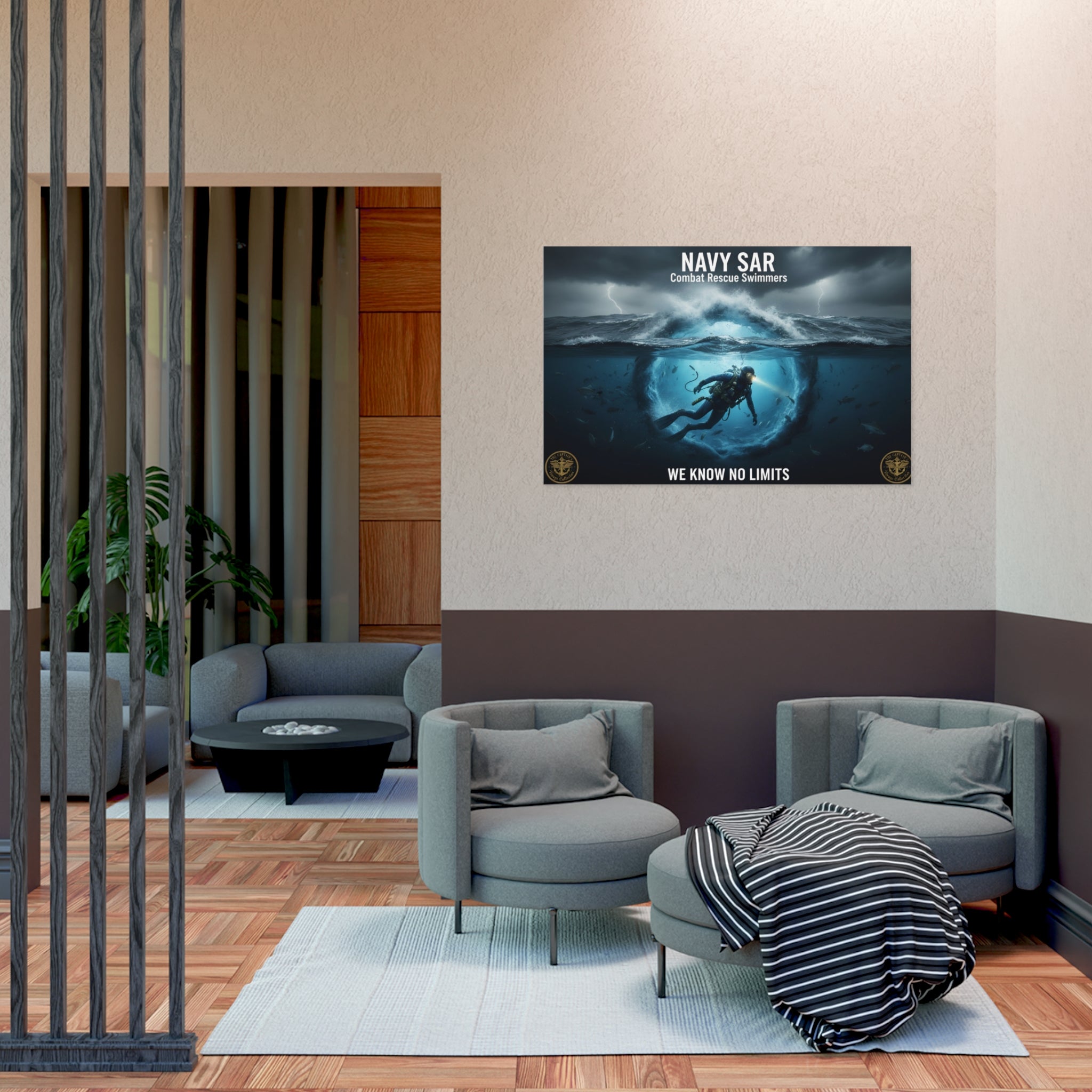 Navy SAR Combat Rescue Swimmers Poster – "We Know No Limits"