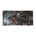 Pirate Biker Beach Towel — Vintage Motorcycle Captain Art