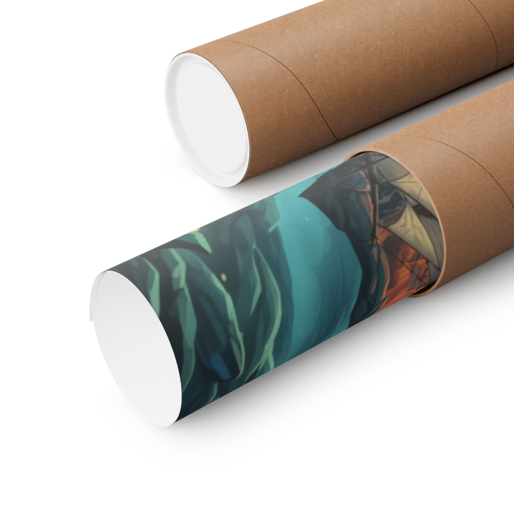 Pirate Voyage Matte Poster — "Captain's Voyage" Vertical Art Print