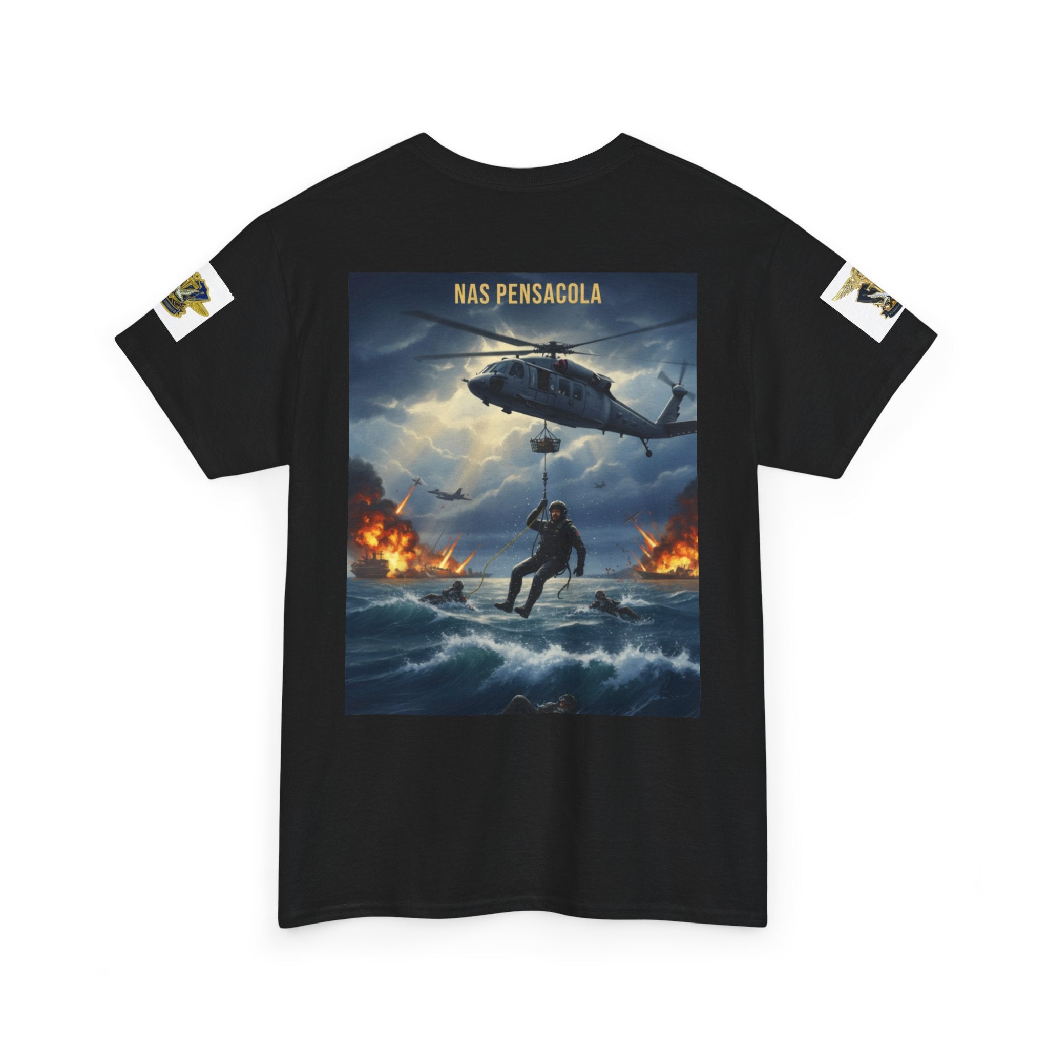 SAR Chiefs Riders Club Tee — NAS Pensacola Helicopter Rescue Graphic Shirt