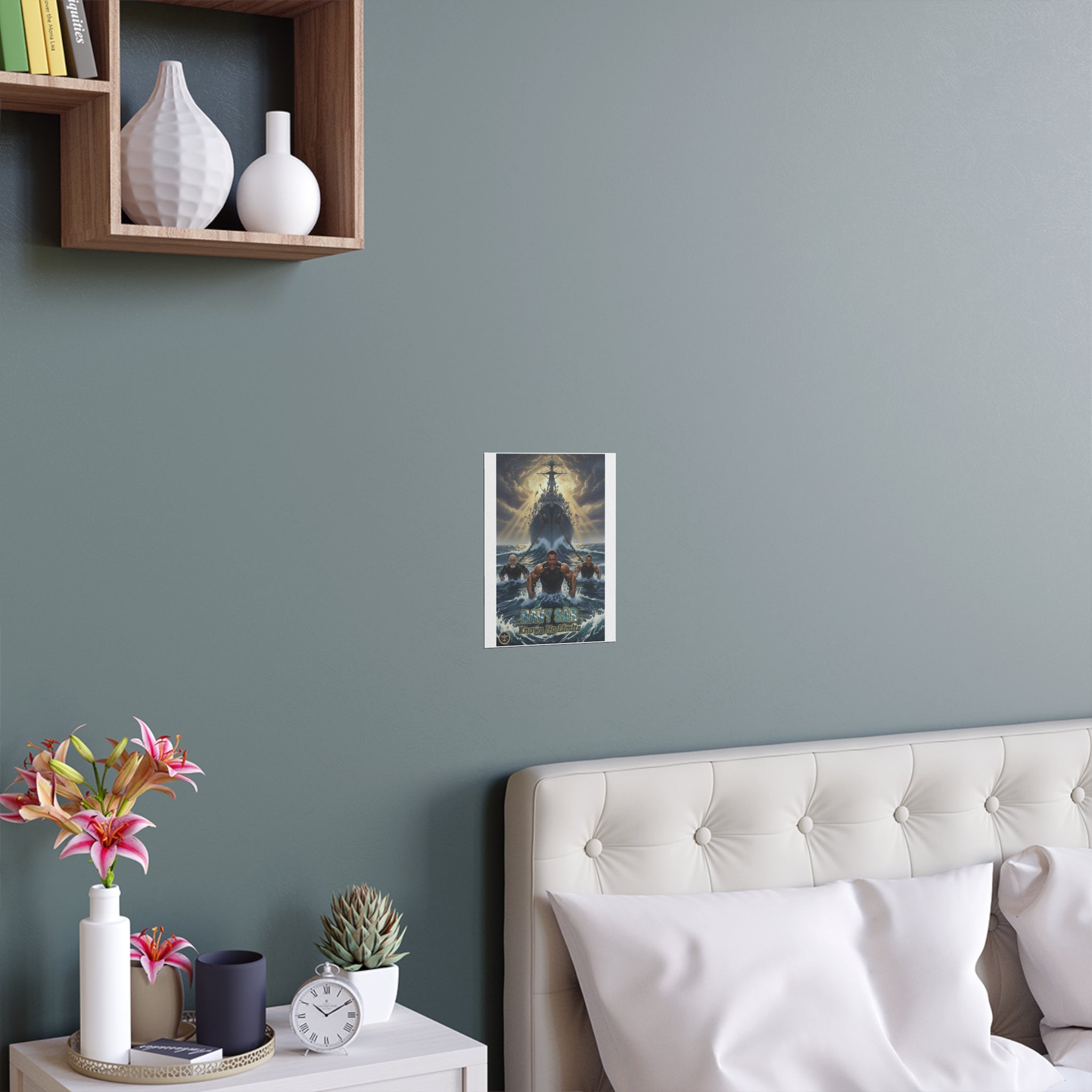 Navy SEALs Silk Poster — 'Nothing Is Impossible' Military Wall Art (Indoor/Outdoor)