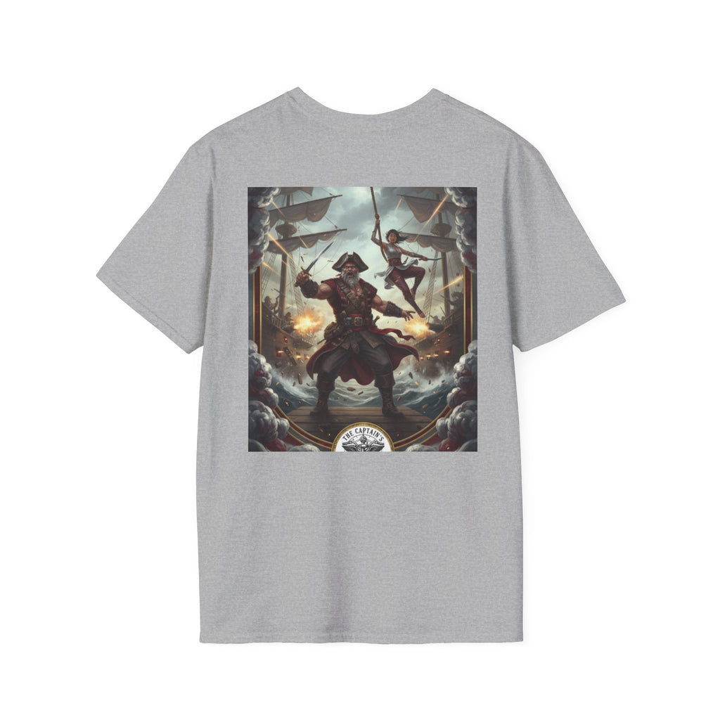 Pirate Captain T-Shirt — Vintage Nautical Adventure Graphic Tee