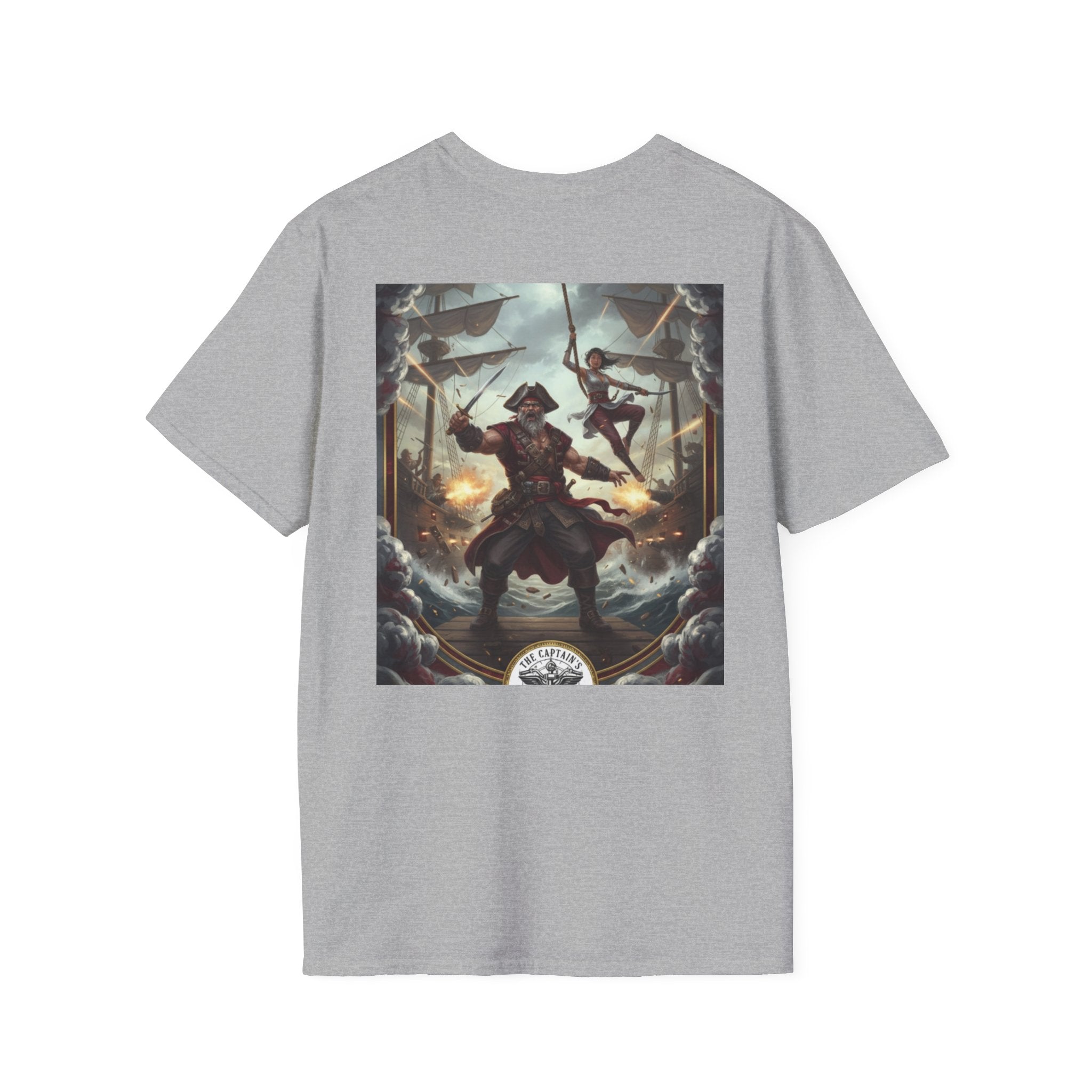 Pirate Captain T-Shirt — Vintage Nautical Adventure Graphic Tee