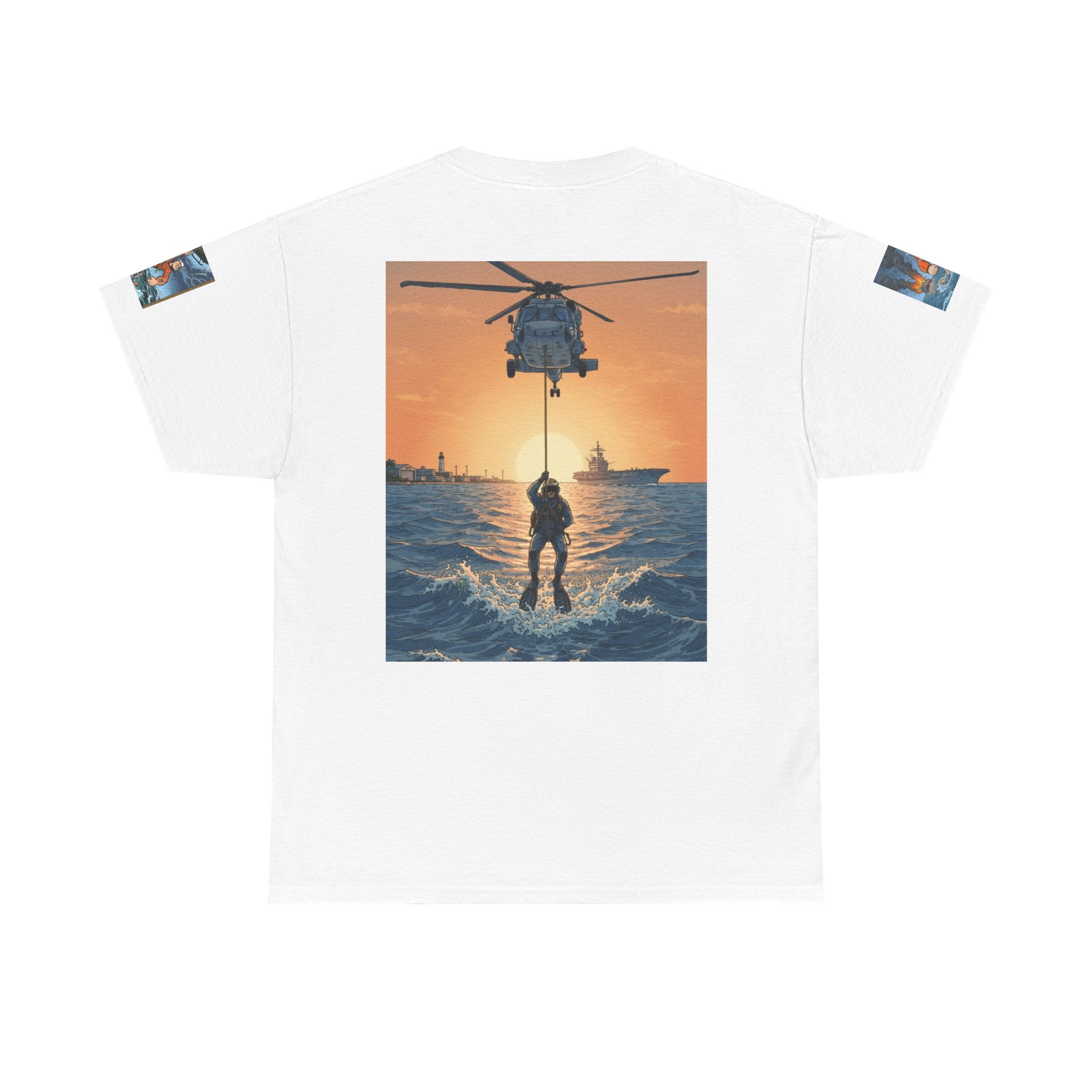 Rescue Swimmer Tee — NAS Pensacola Search & Rescue Helmet Tag T-Shirt
