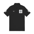 Men's White Embroidered Polo Shirt — Nautical Compass Chest & Sleeve Logo