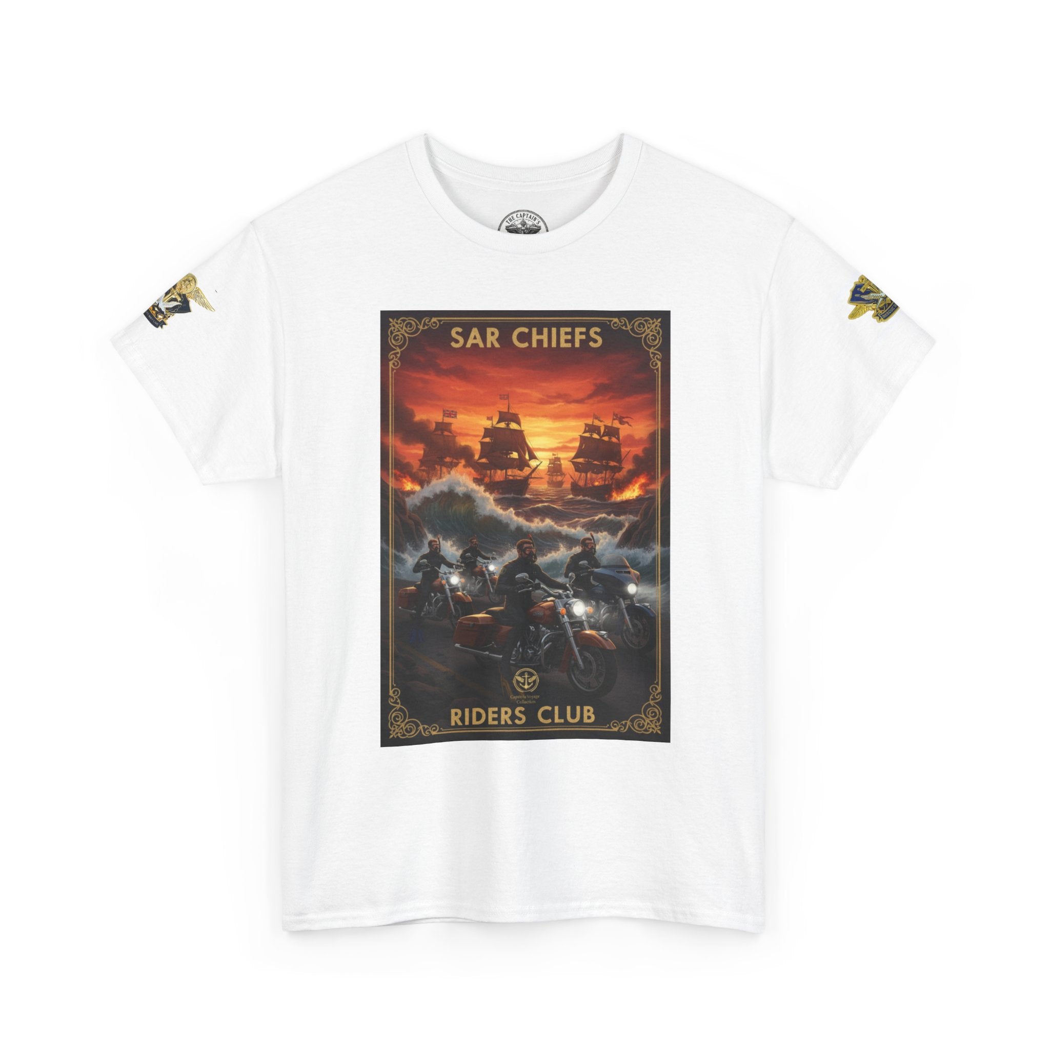 Military Rescue Riders Club T‑Shirt — SAR Chiefs Helicopter Tee