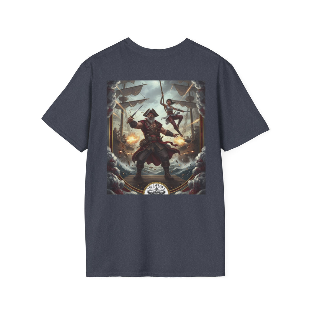 Pirate Captain T-Shirt — Vintage Nautical Adventure Graphic Tee