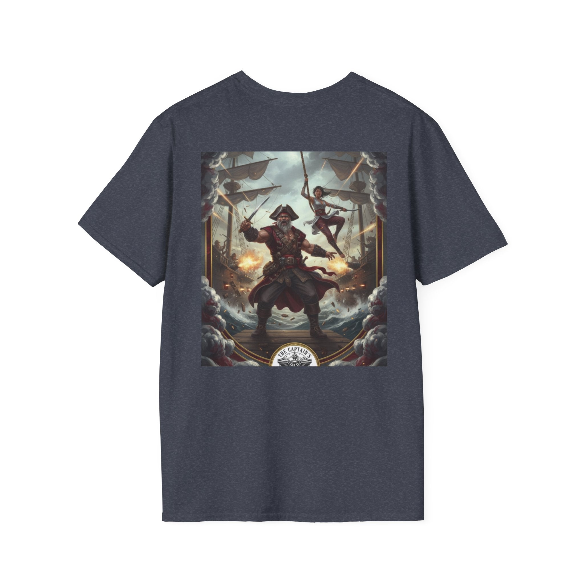 Pirate Captain T-Shirt — Vintage Nautical Adventure Graphic Tee