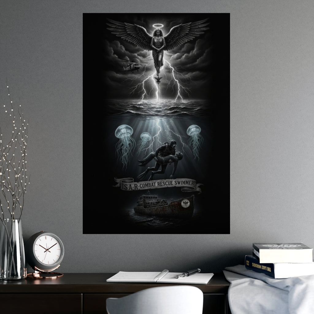 Matte Poster — USAR Combat Rescue Swimmer Memorial (Vertical/Horizontal)