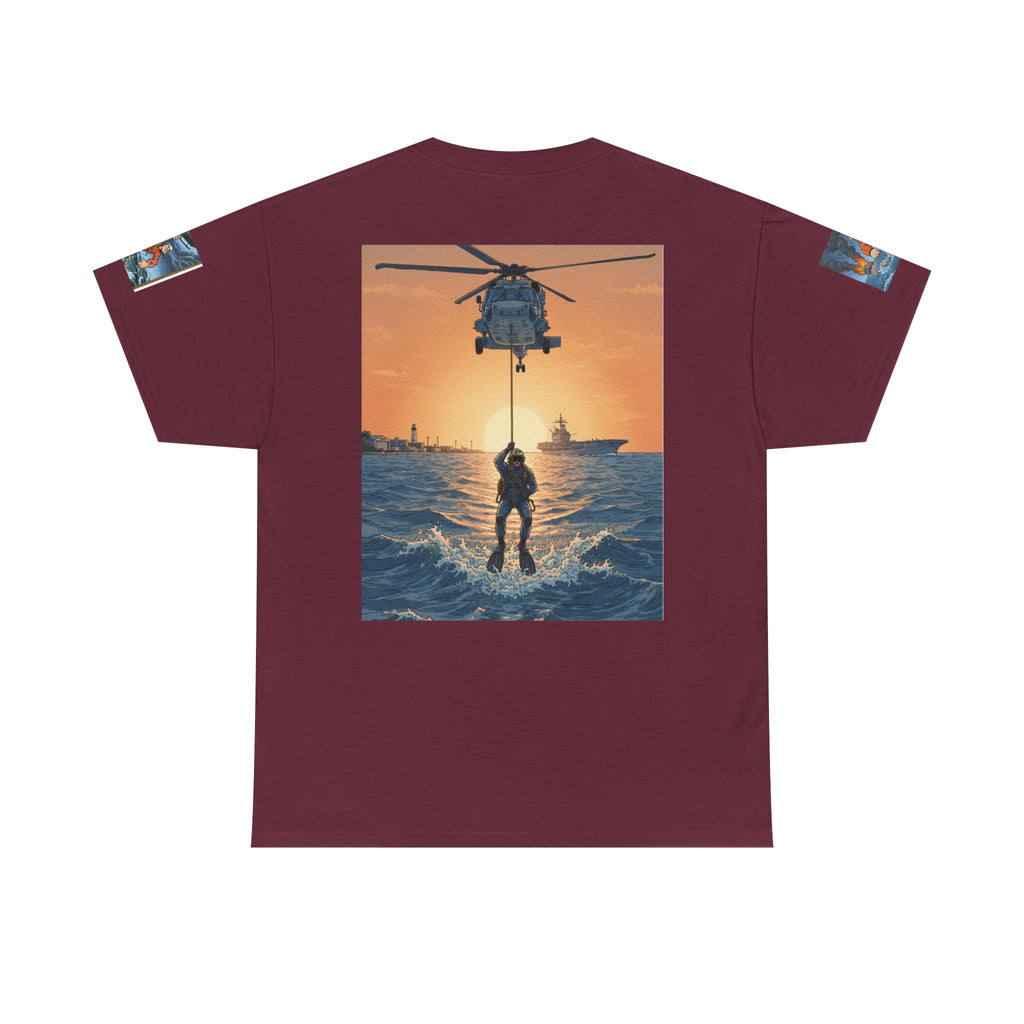 Rescue Swimmer Tee — NAS Pensacola Search & Rescue Helmet Tag T-Shirt