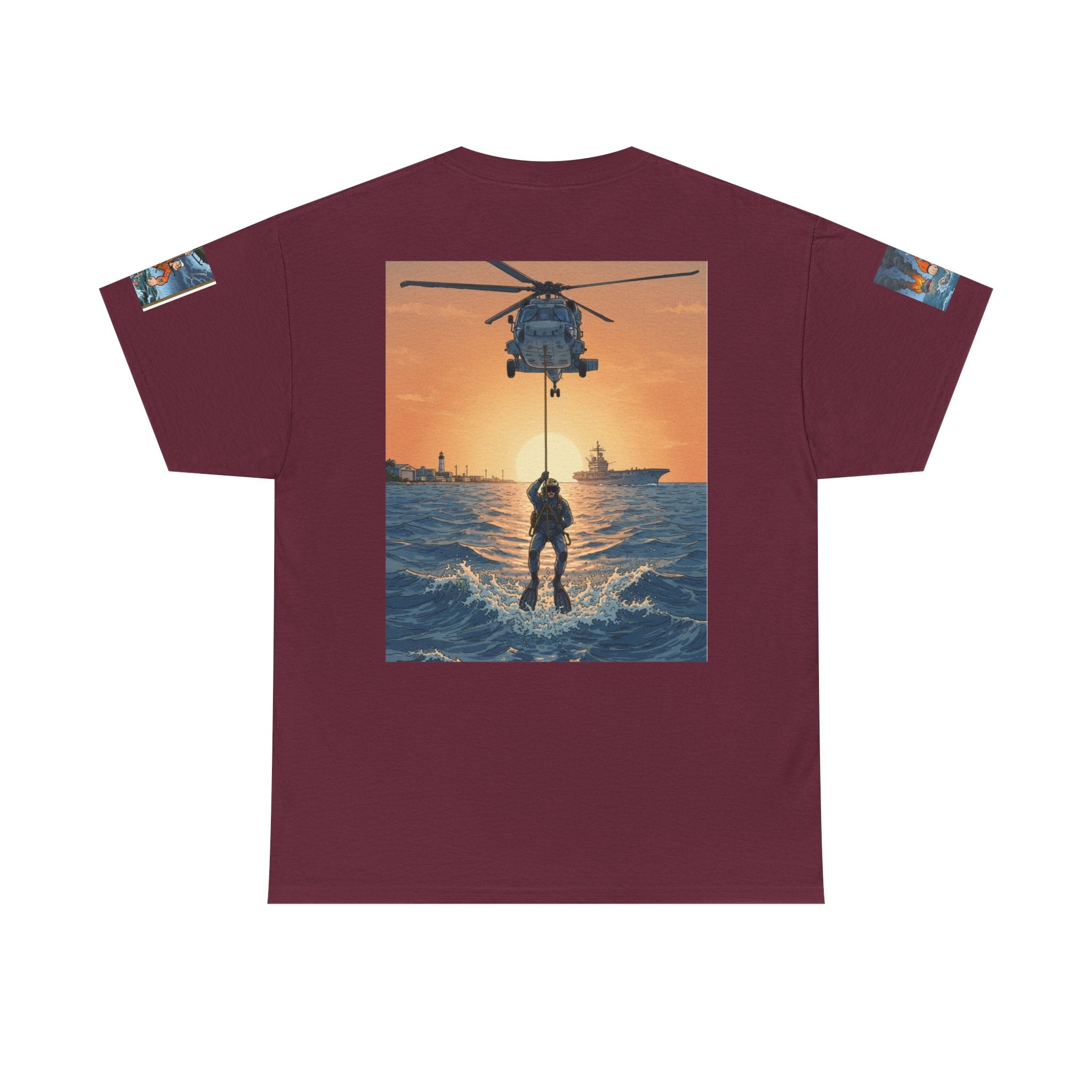 Rescue Swimmer Tee — NAS Pensacola Search & Rescue Helmet Tag T-Shirt