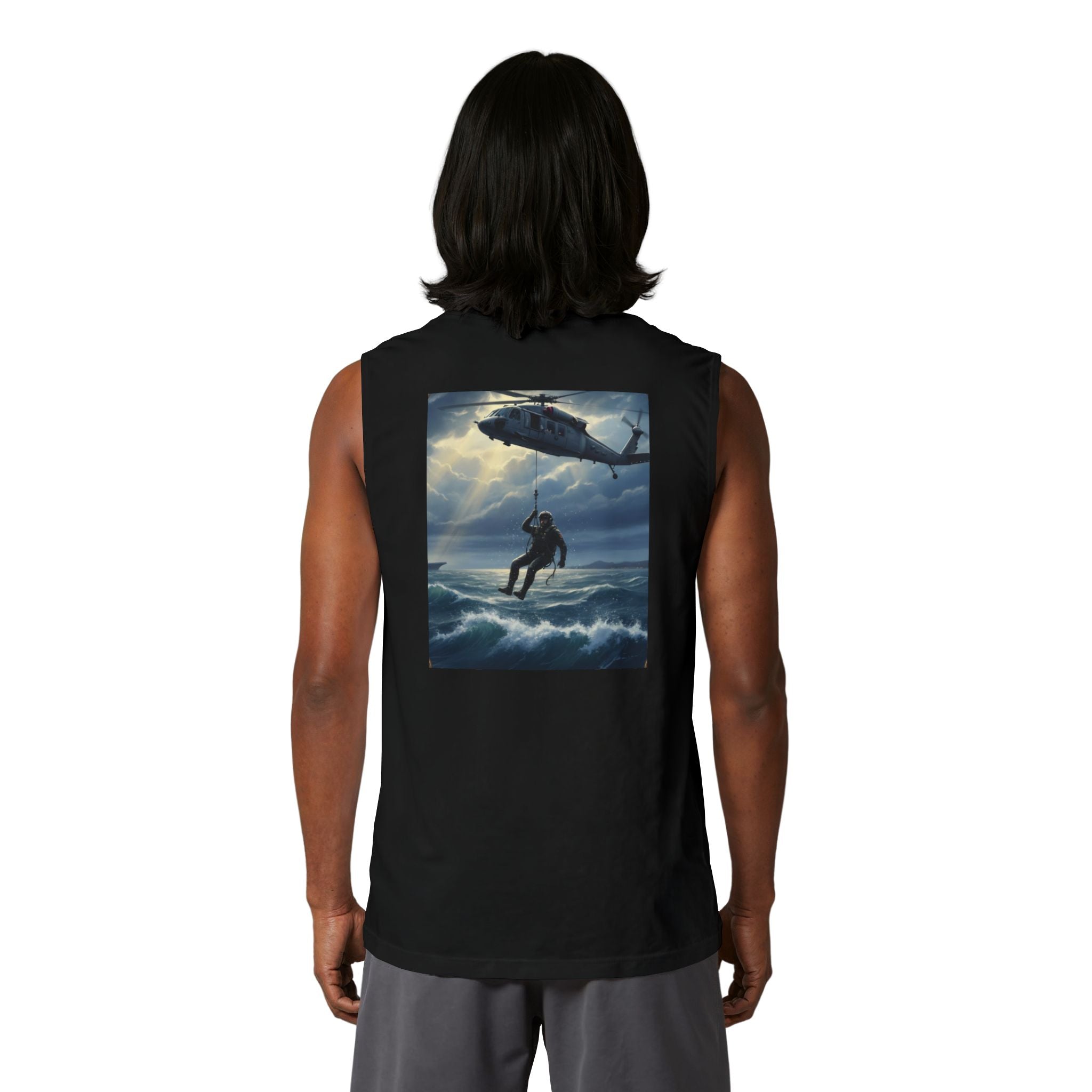 Rescue Swimmer Muscle Tank — Military Search & Rescue Tribute