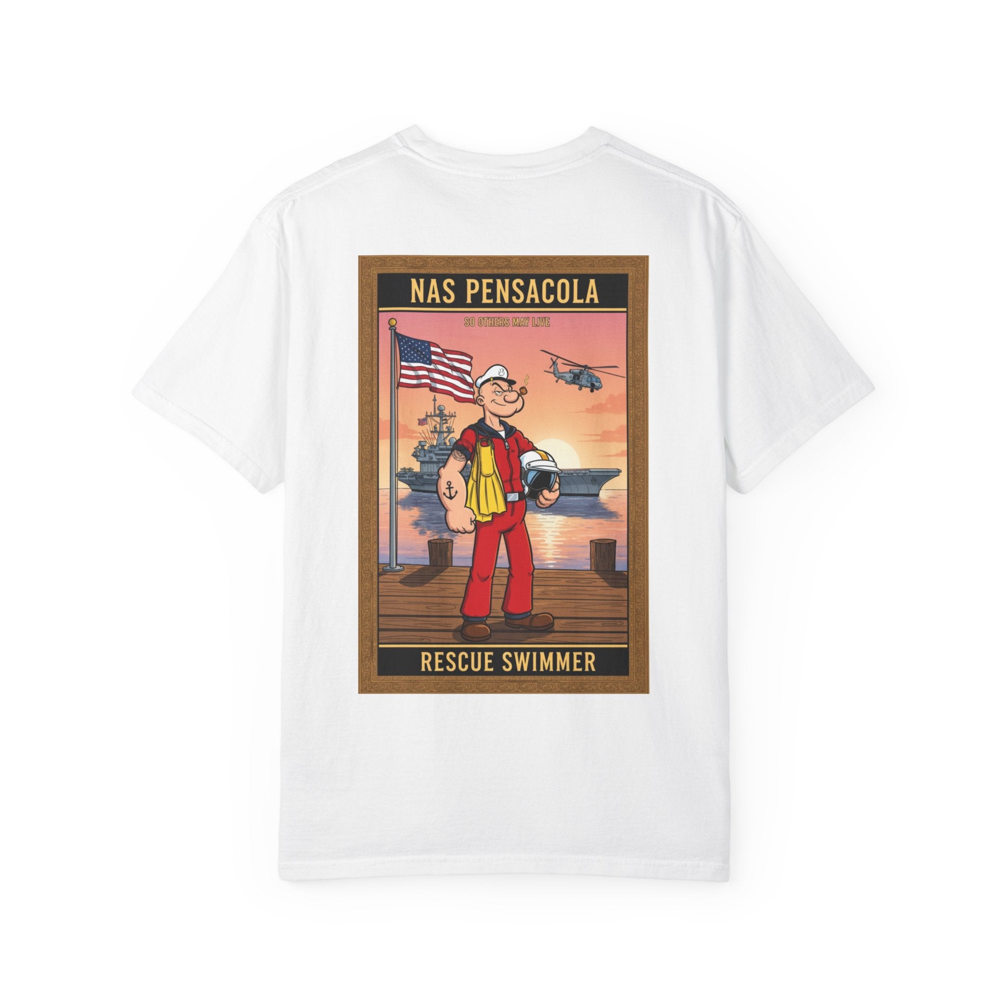 Rescue Swimmer T-Shirt – NAS Pensacola Vintage Lifesaver Tee