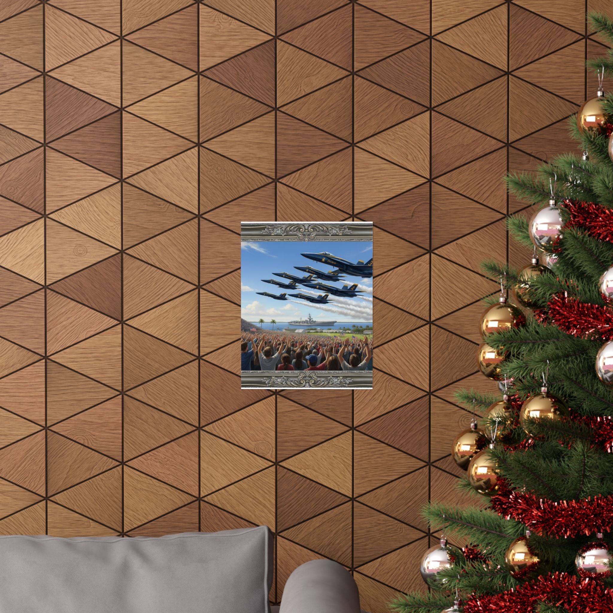 Airshow Navy Blue Angels Poster — Matte Vertical Aviation Print