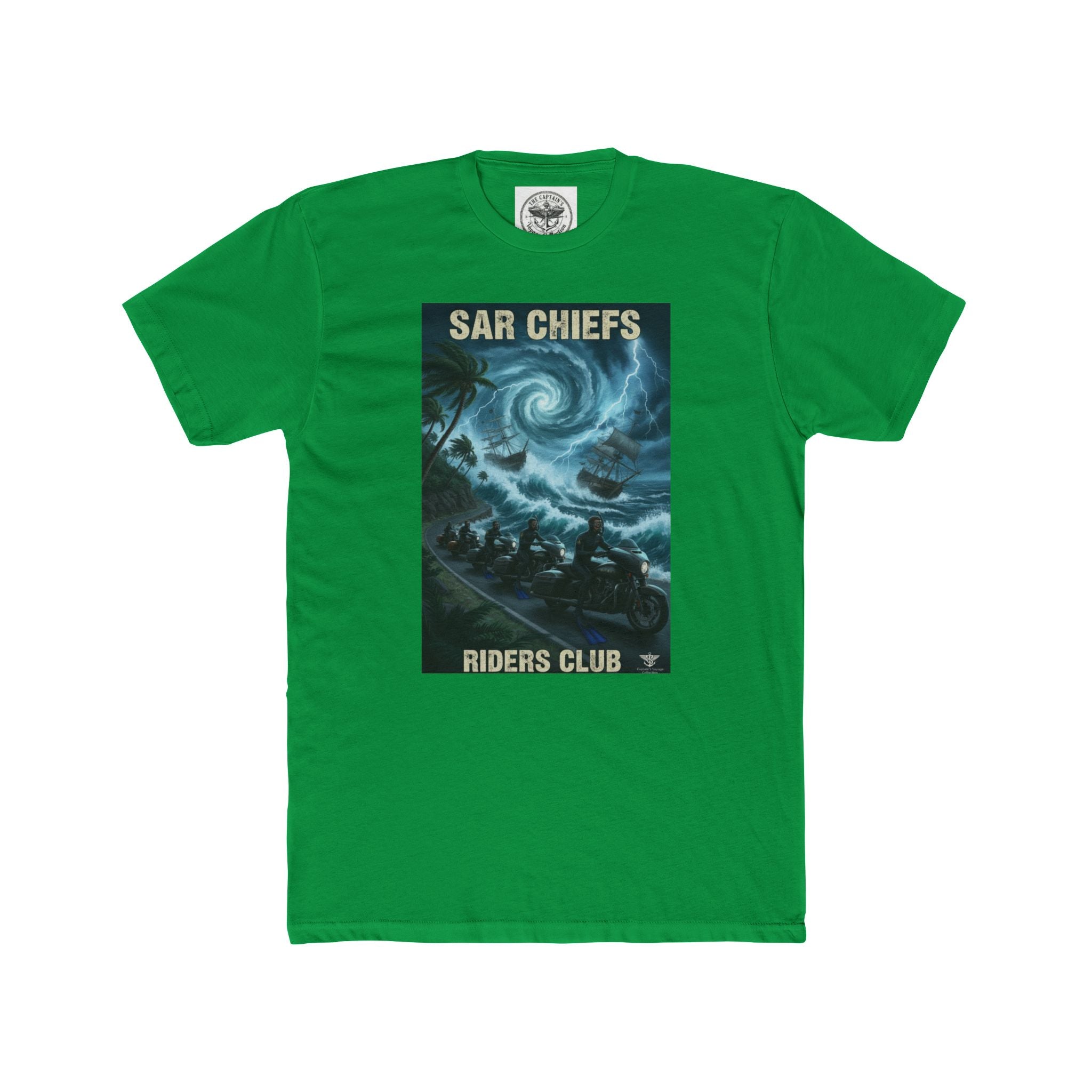 Surf Chiefs Riders Club Tee — Vintage Stormy Wave Surfing Graphic T-Shirt