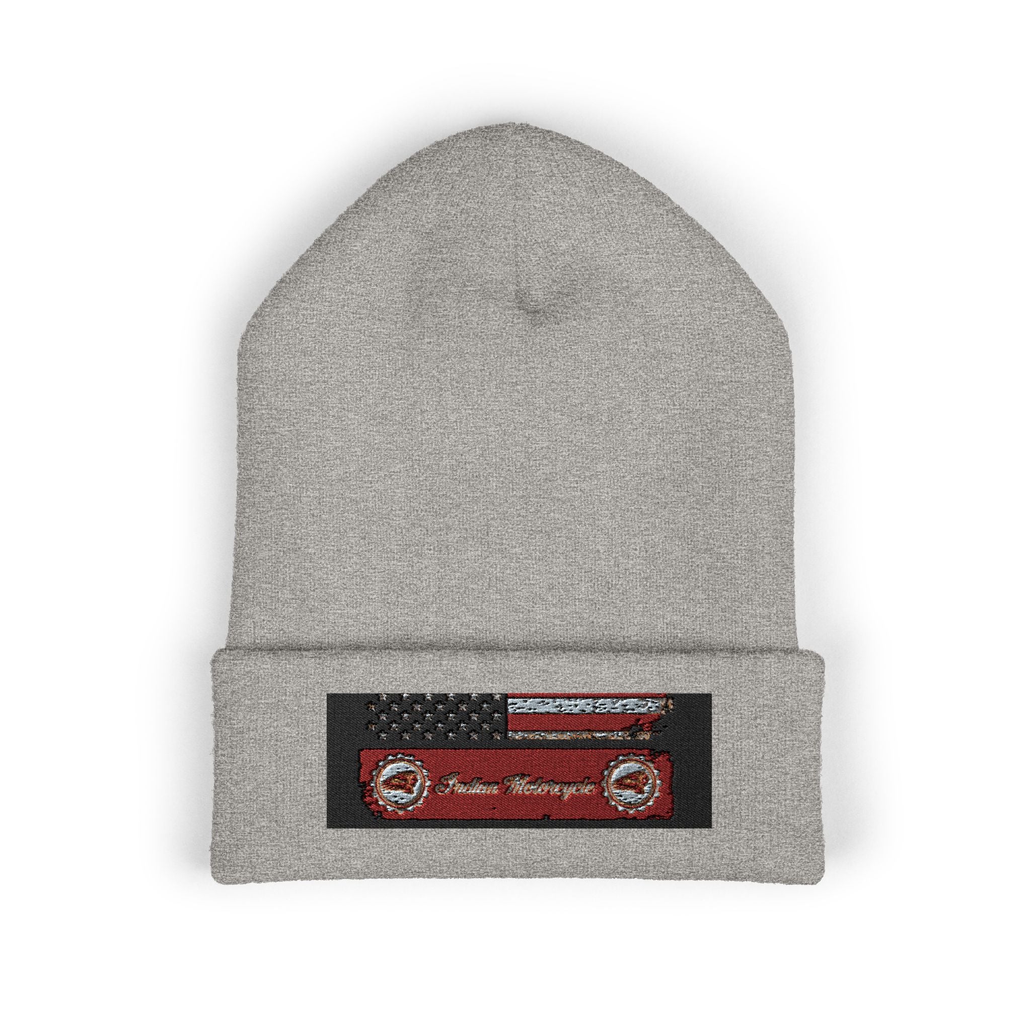 Retro Cassette Embroidered Beanie — Vintage Music Knit Hat
