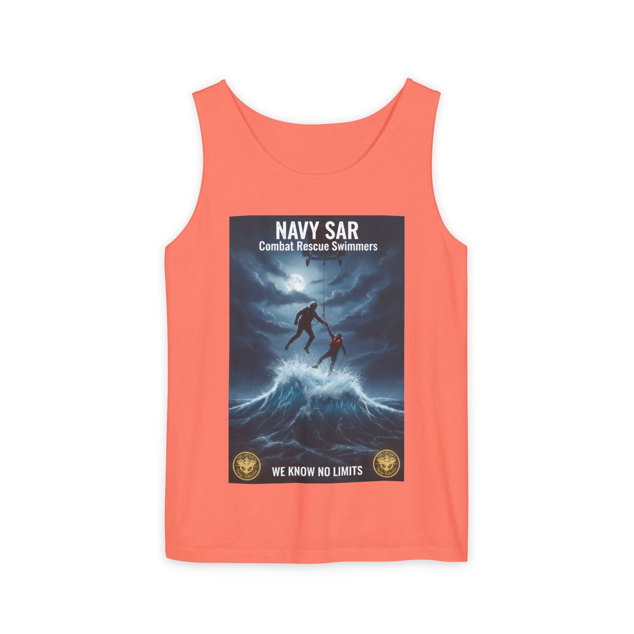 Navy SAR Tank Top — "We Know No Limits" Combat Rescue Swimmers