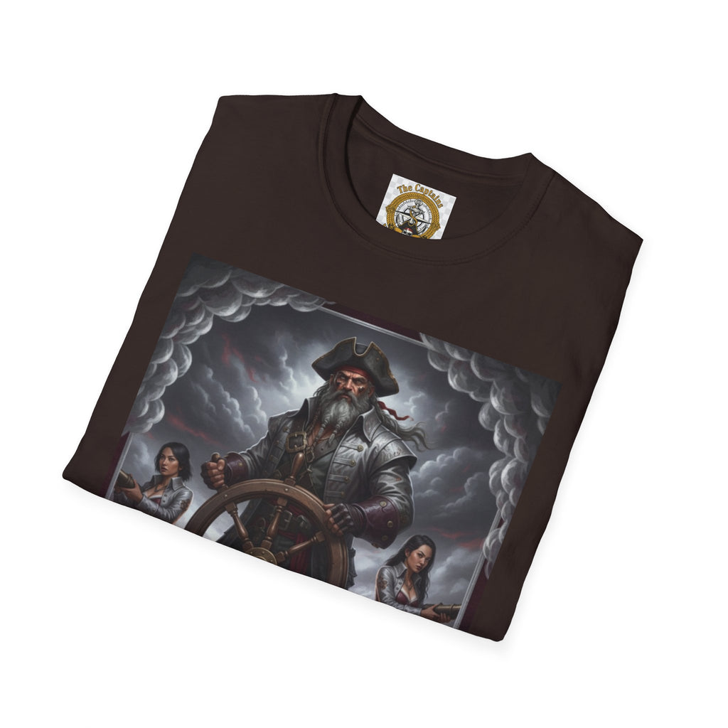 Pirate Captain T-Shirt — Vintage Nautical Adventure Graphic Tee