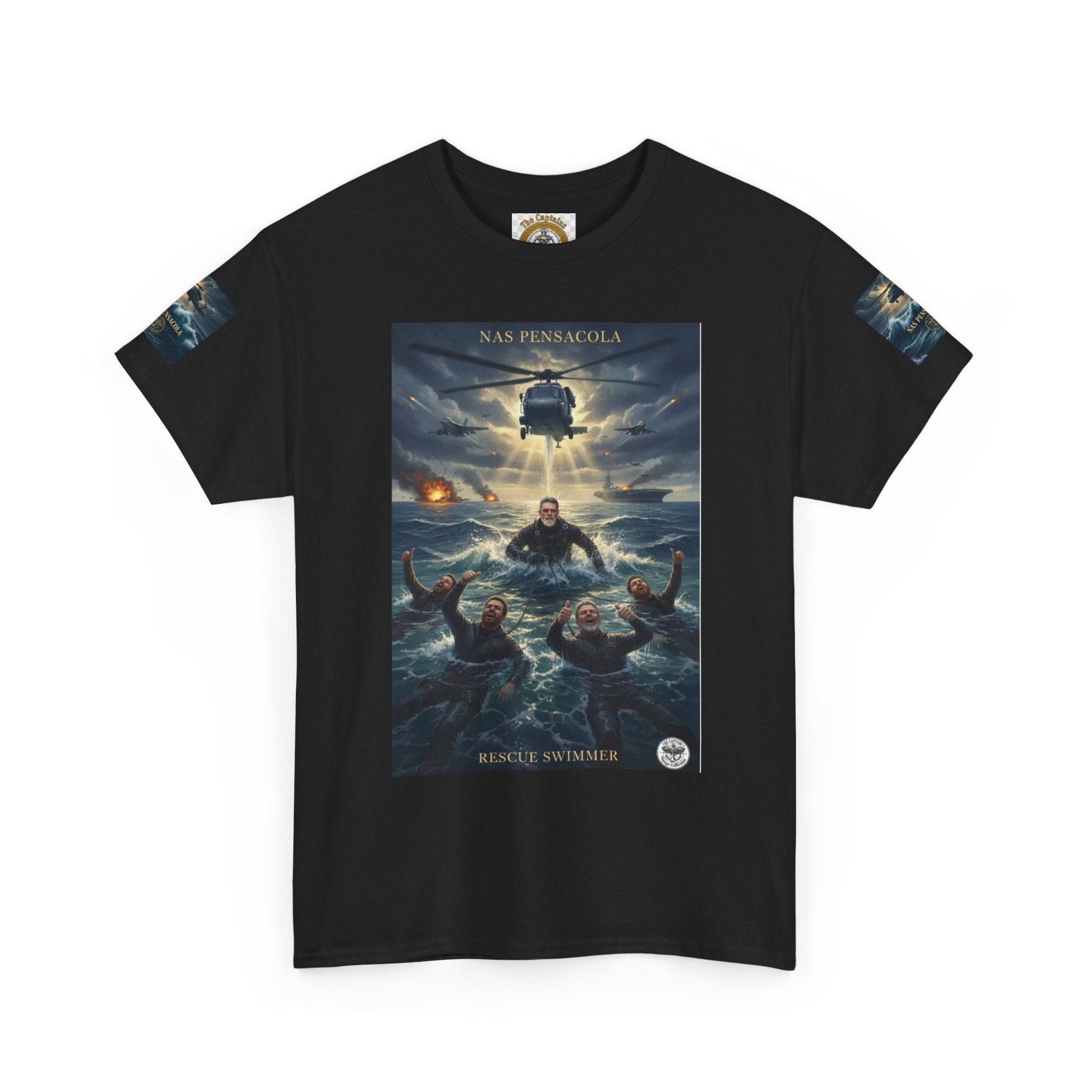 Rescue Mission Tee — Military Helicopter Search & Rescue Graphic T-Shirt