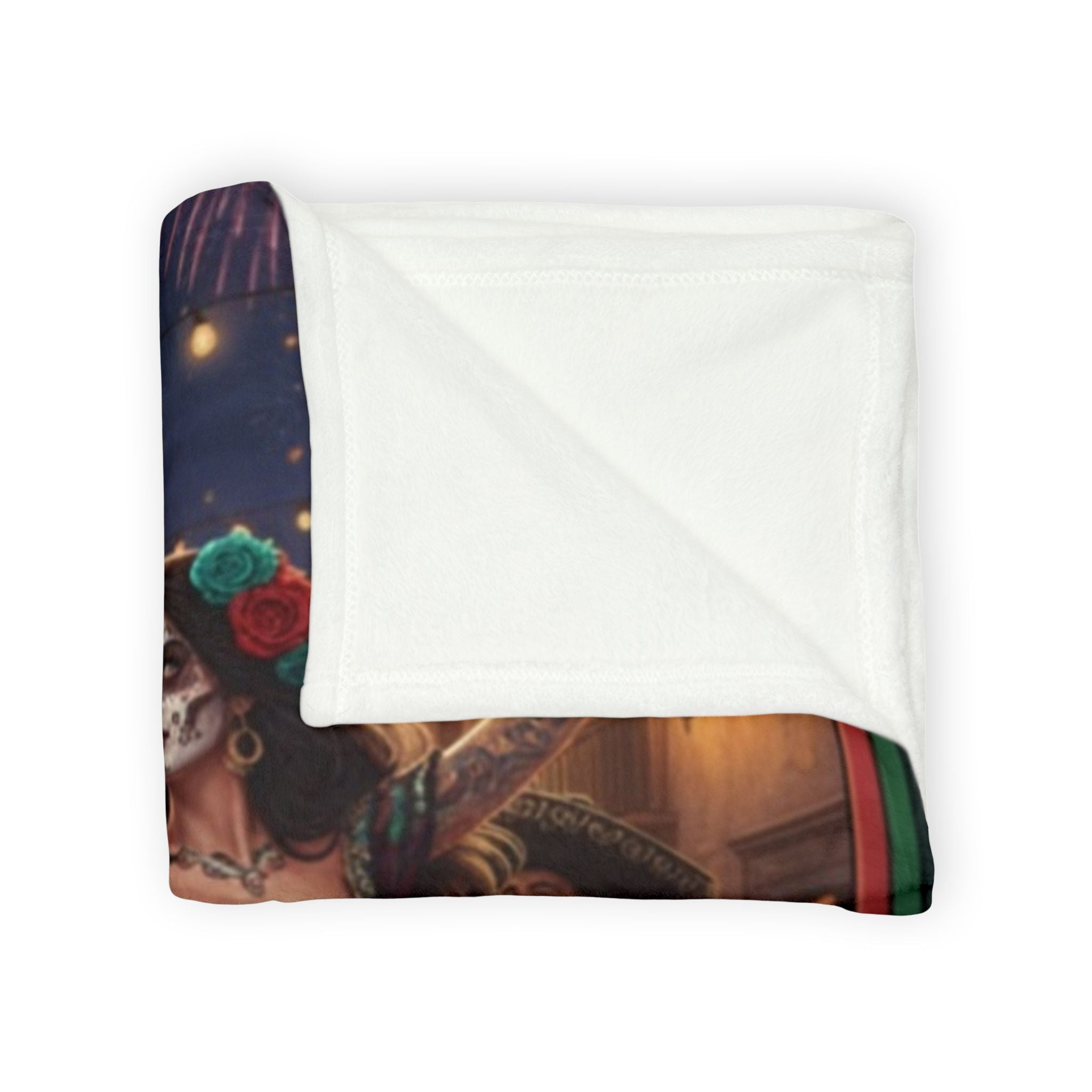 Cinco de Mayo Sugar Skull Blanket — Day of the Dead Mexican Fiesta Throw