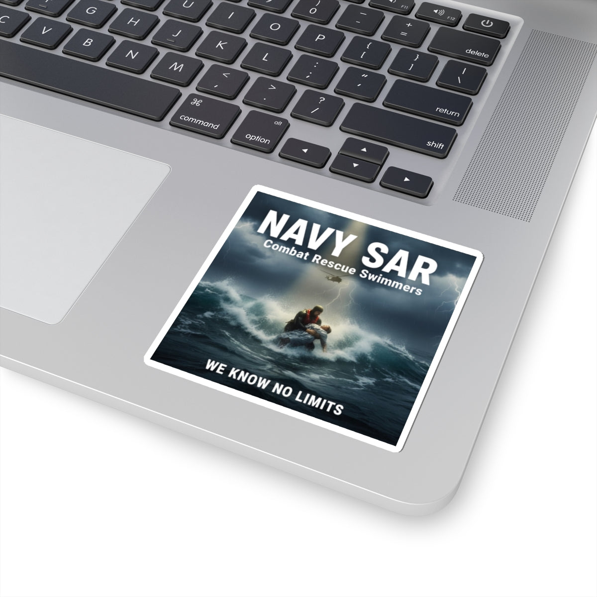 Navy SAR Kiss-Cut Sticker — "We Know No Limits" Combat Rescue Swimmers Decal