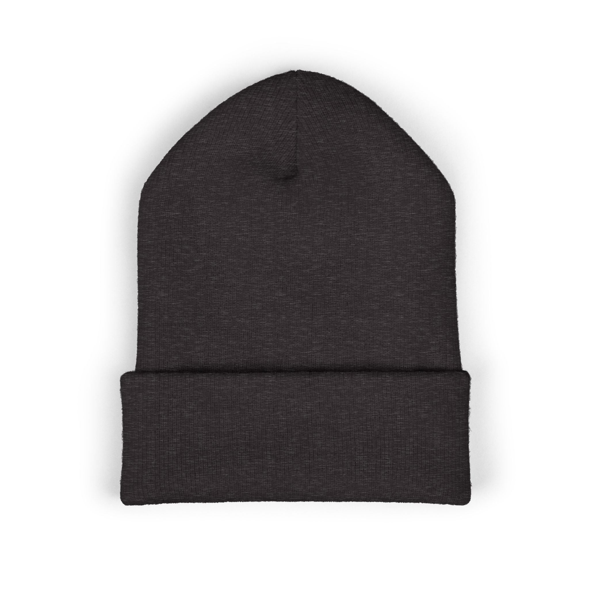 Retro Cassette Embroidered Beanie — Vintage Music Knit Hat