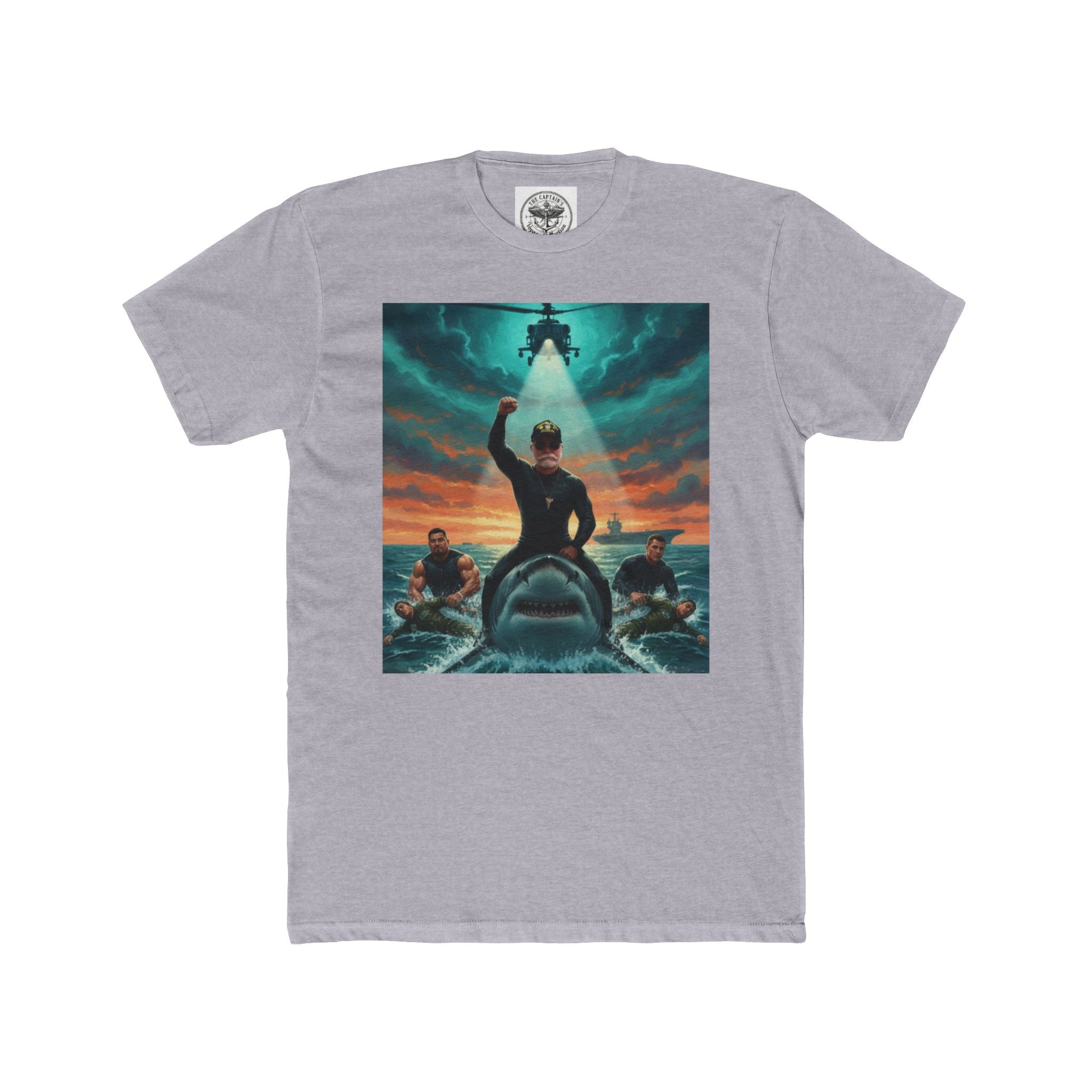 Rescue Mission T-Shirt — Military Helicopter & Sea Rescue Graphic Tee