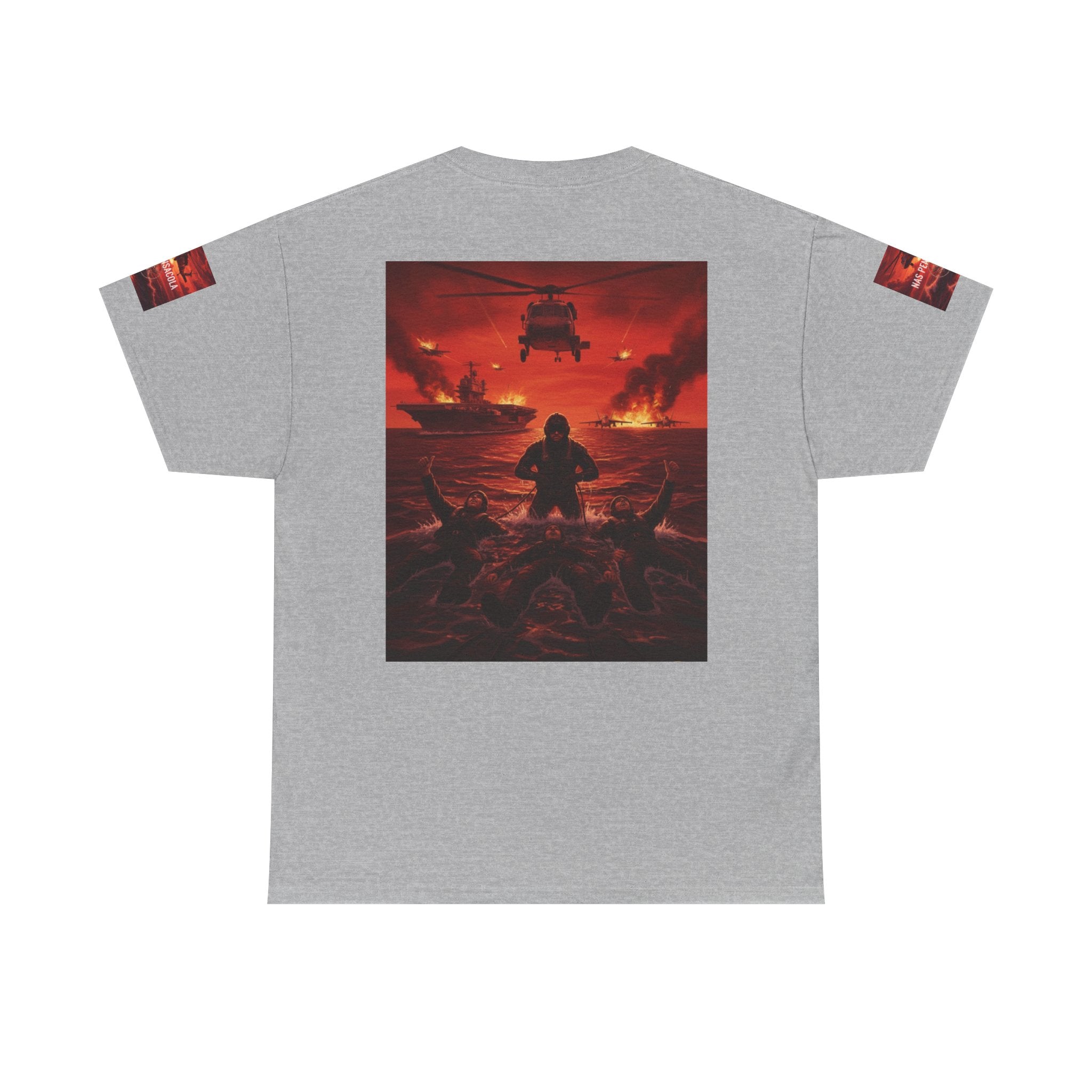 Rescue Swimmer Graphic Tee — NAS Pensacola Military Helicopter Design
