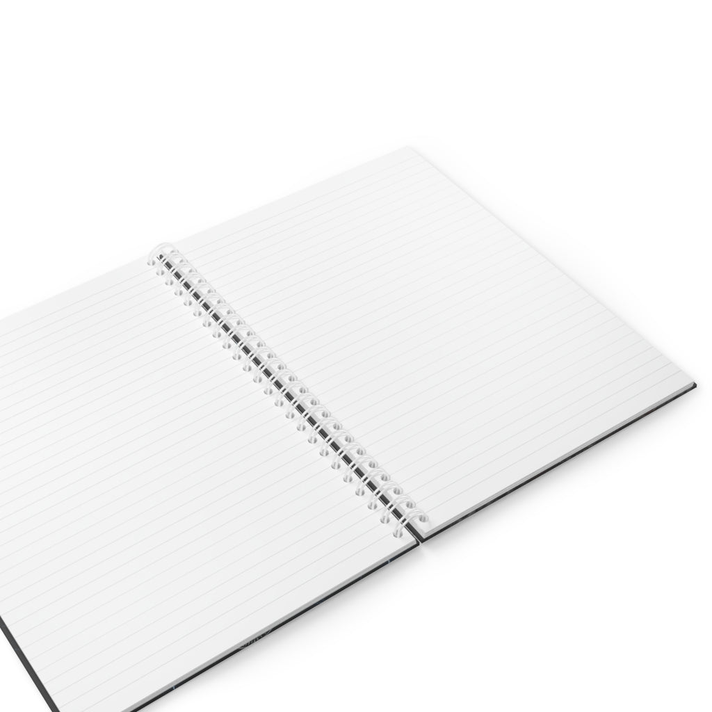Indian Motorcycle Lightning Engine Spiral Notebook — Biker Journal, Blue Thunder Motorcycle Gift