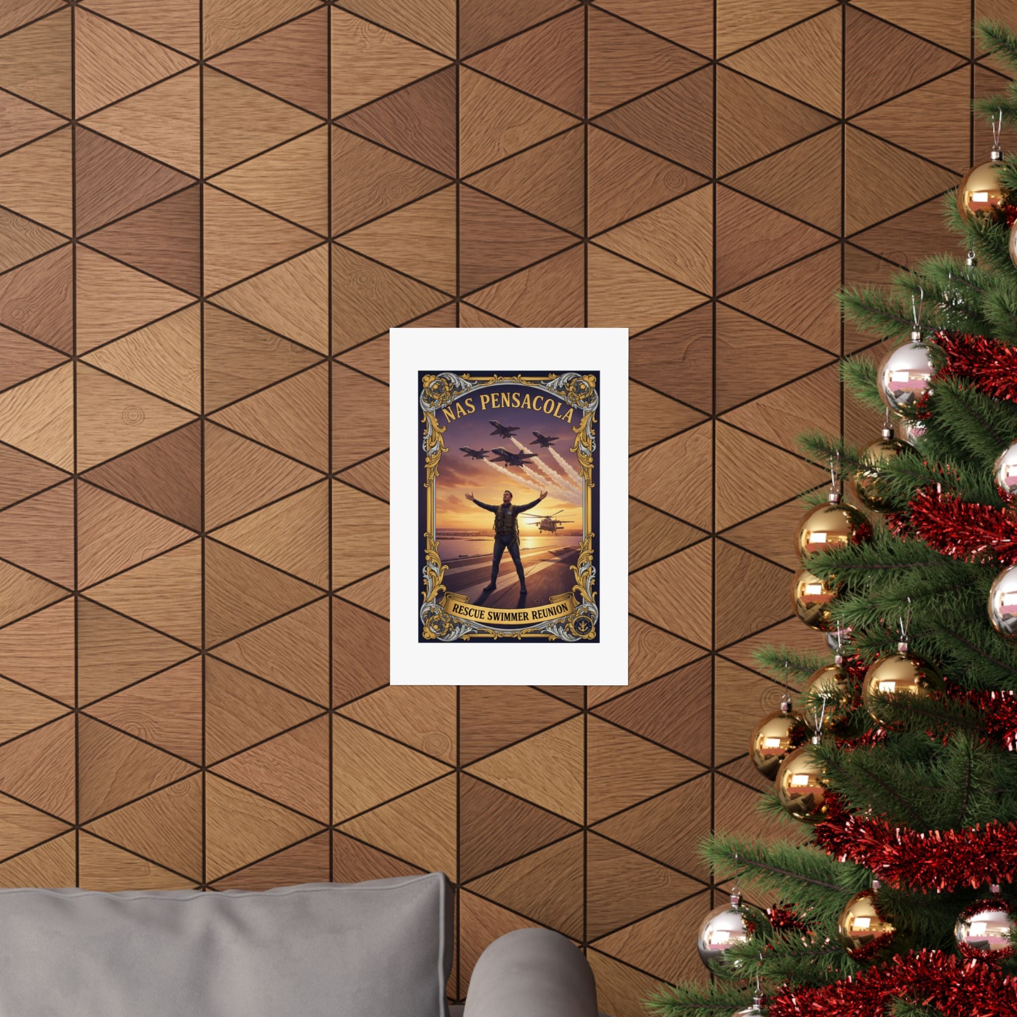 NAS Pensacola Rescue Swimmer Reunion Matte Poster
