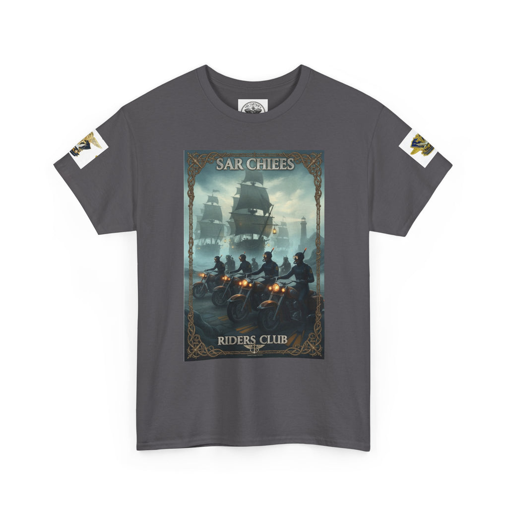 Navy Riders Club Graphic Tee — Vintage Naval Rescue Poster Shirt