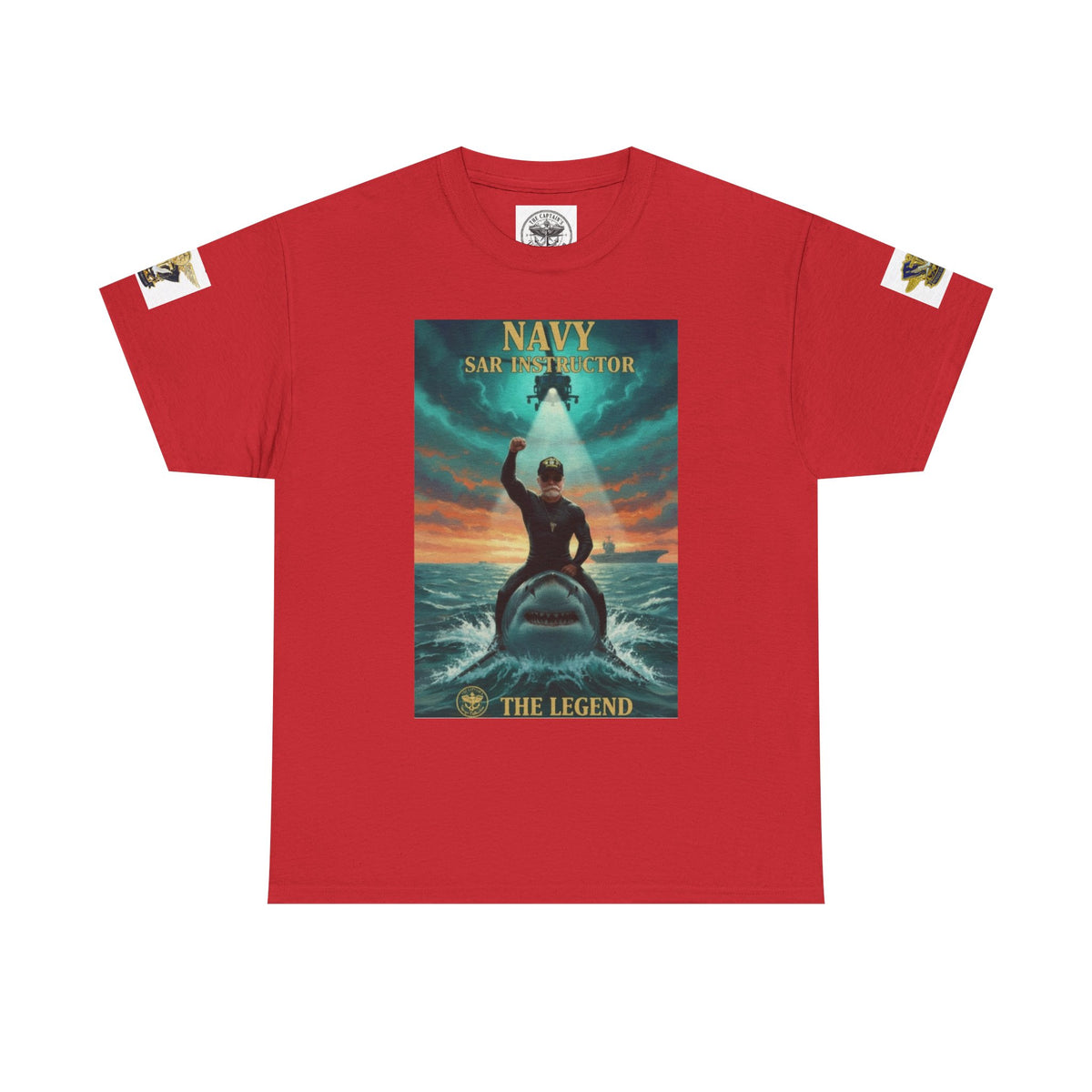 Navy SAR Helicopter Rescue Tee — "The Legend" Search & Rescue Tribute