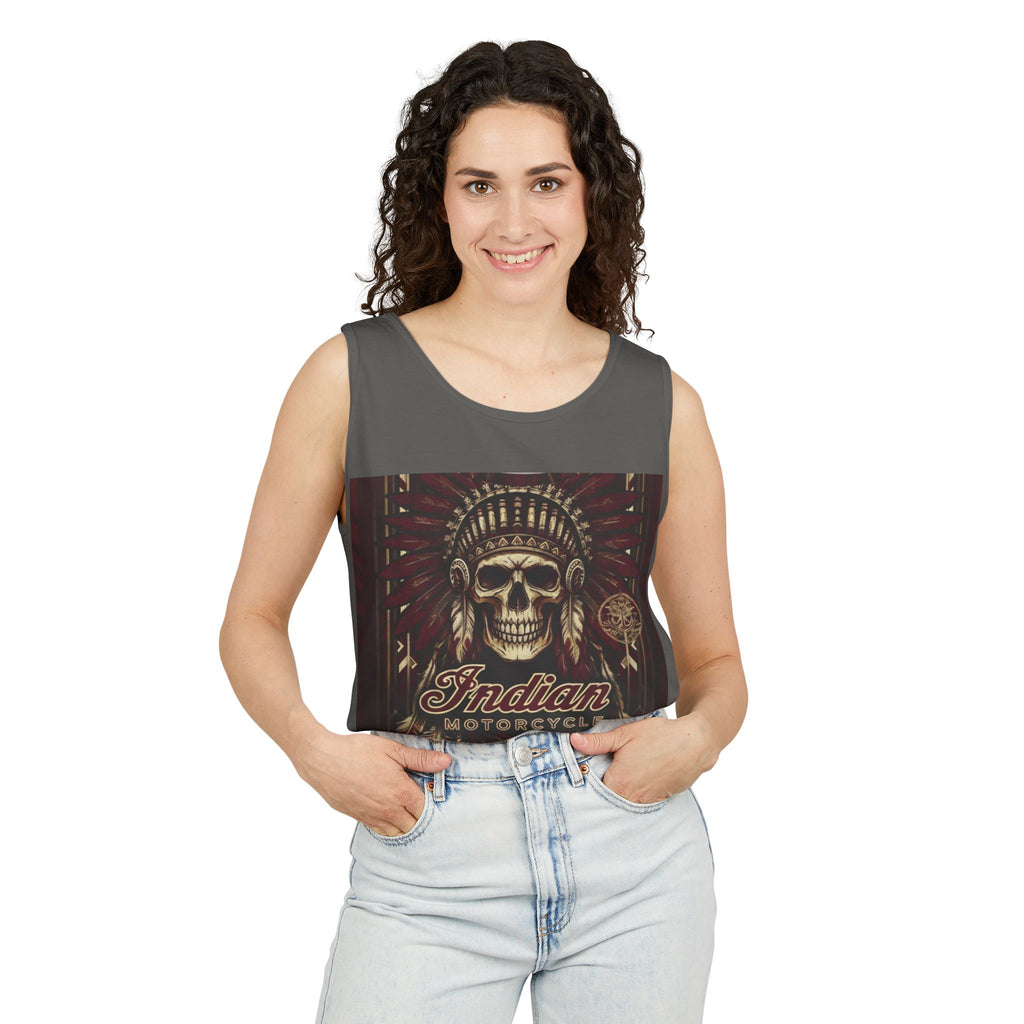 Skull Chief Tank Top — Indian Motorcycle Graphic Tank