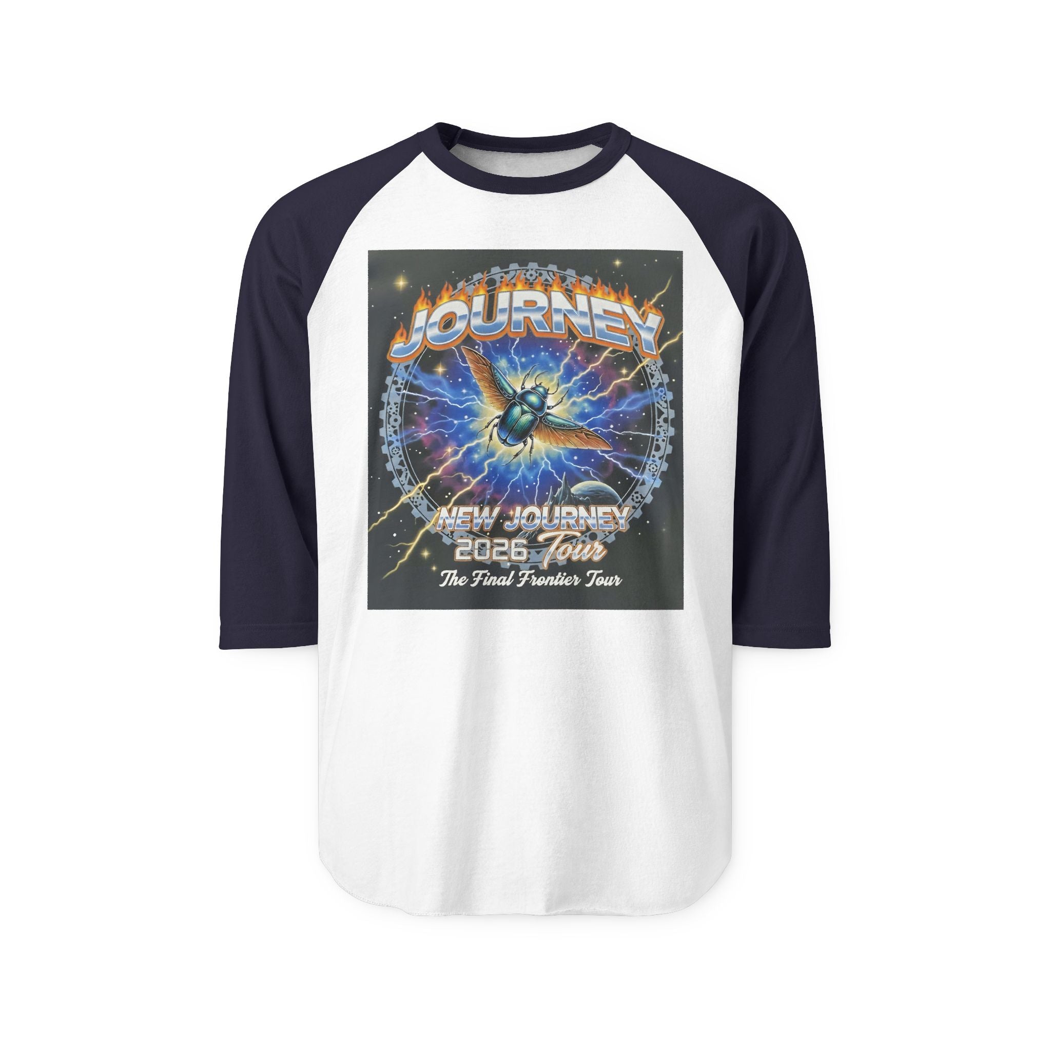 Journey 2008 Tour Raglan Shirt — Vintage Rock Band Baseball Tee