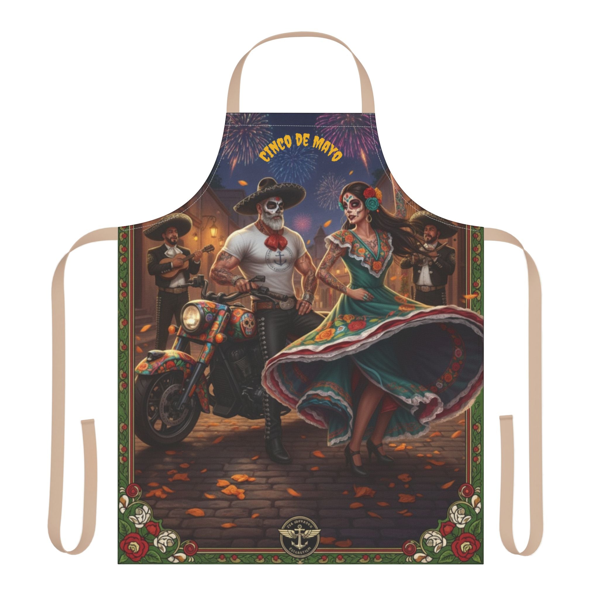 Cinco de Mayo Day of the Dead Fiesta Apron