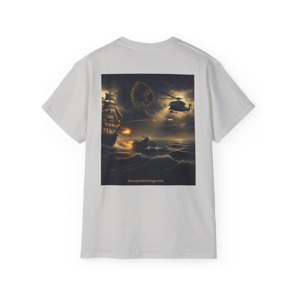 Pirate Ship Sunset Tee – Nautical Pirate Skull Graphic T-Shirt