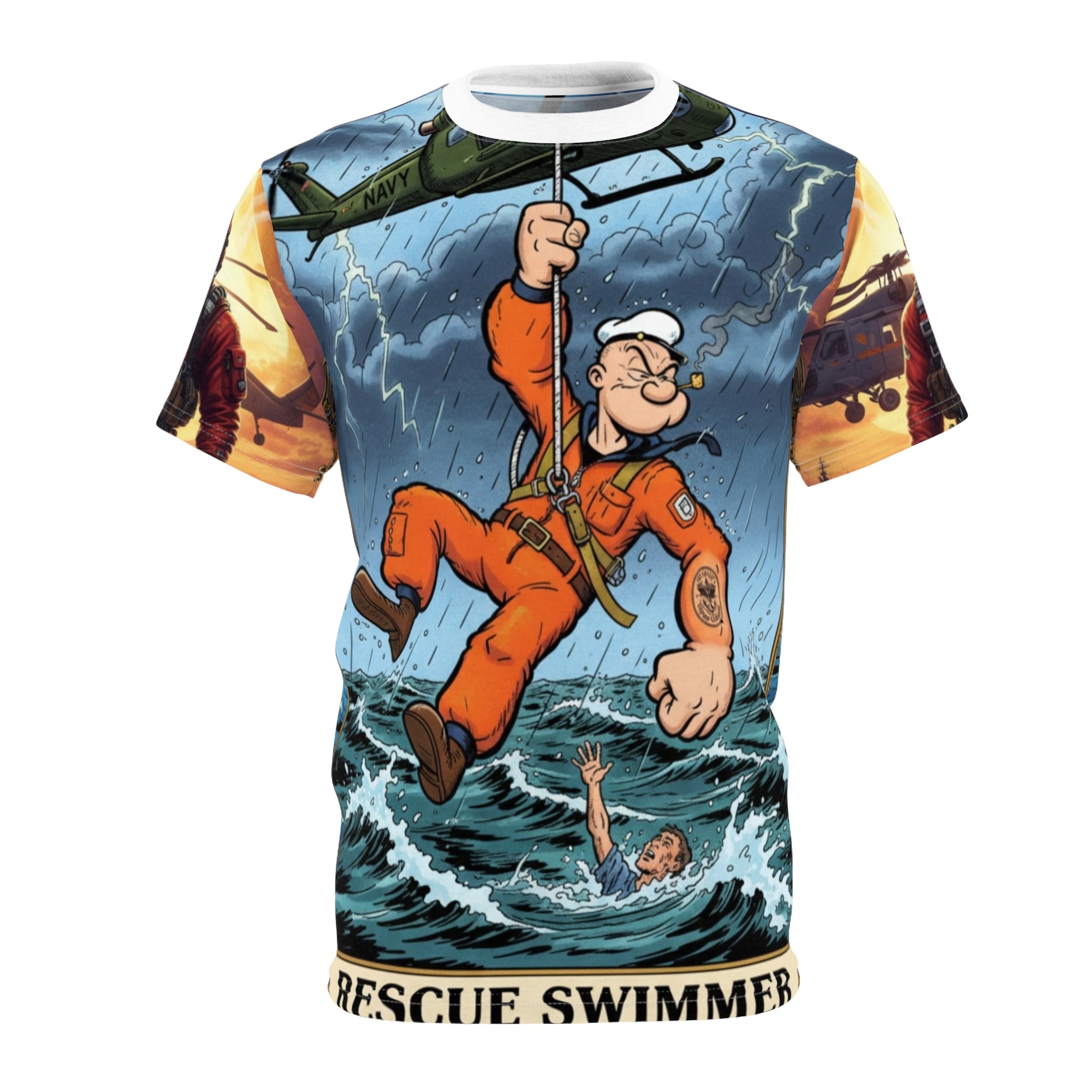 Rescue Swimmer All-Over Print Tee