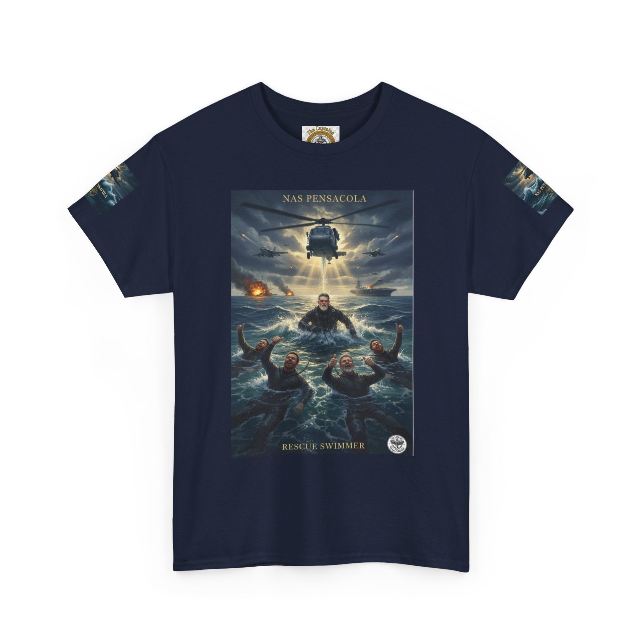 Rescue Mission Tee — Military Helicopter Search & Rescue Graphic T-Shirt